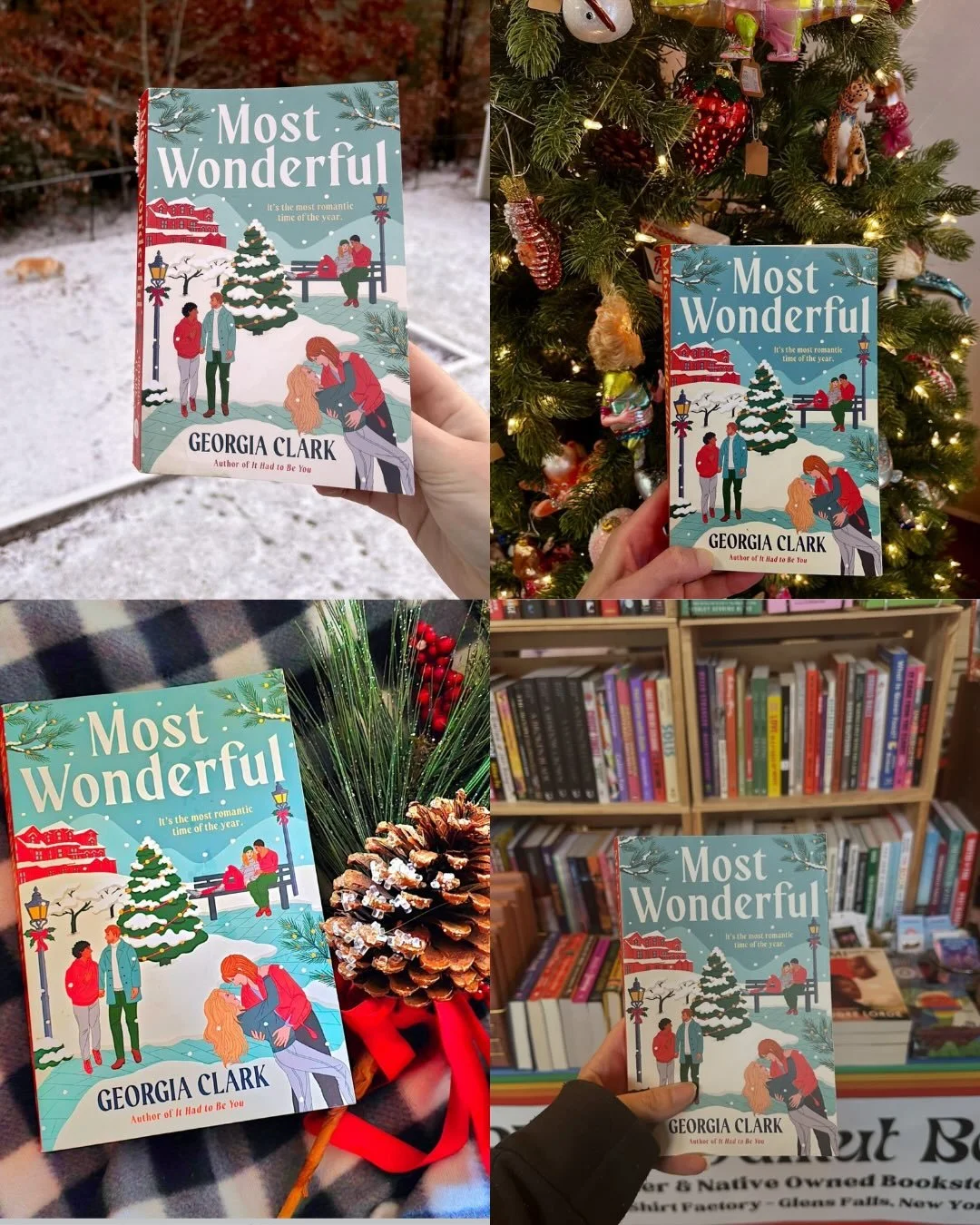 Thank you to everyone who shared pics, tagged me, and brought my book along for the ride this year! 🎄&hearts;️