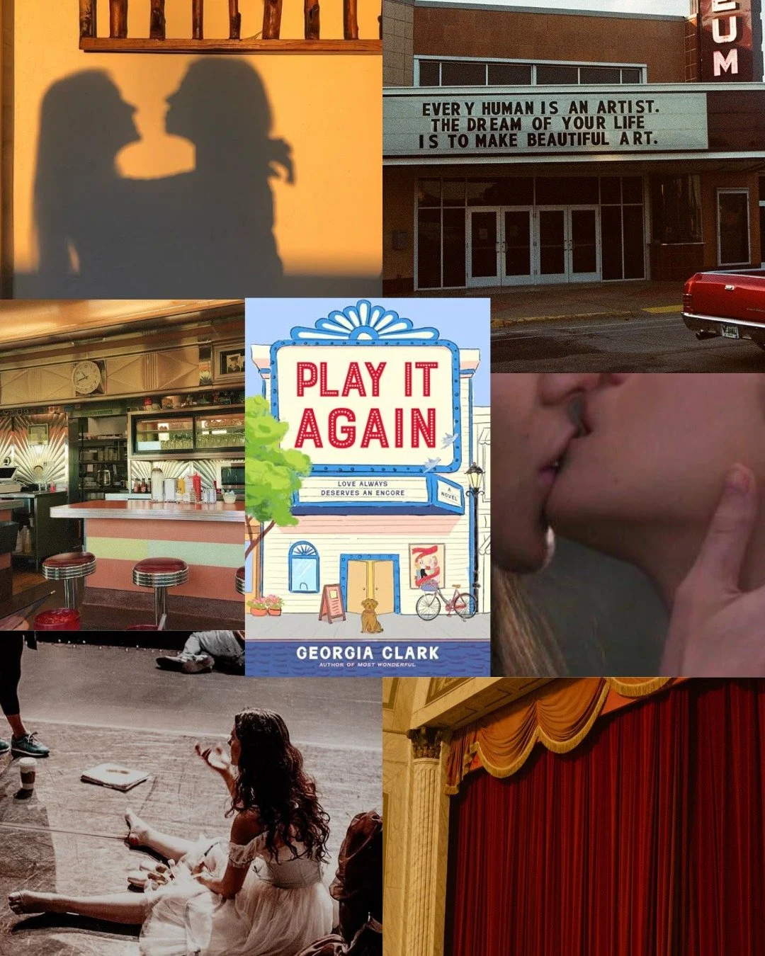 ✨ Aesthetic reveal for my new novel, *Play It Again*! 

Four theater kids. One unforgettable summer. 
Years later, love still deserves an encore! 🎭💖 

Play It Again drops June 16, 2026 &mdash; pre-order today and join the curtain call! 🔗 in bio 💛