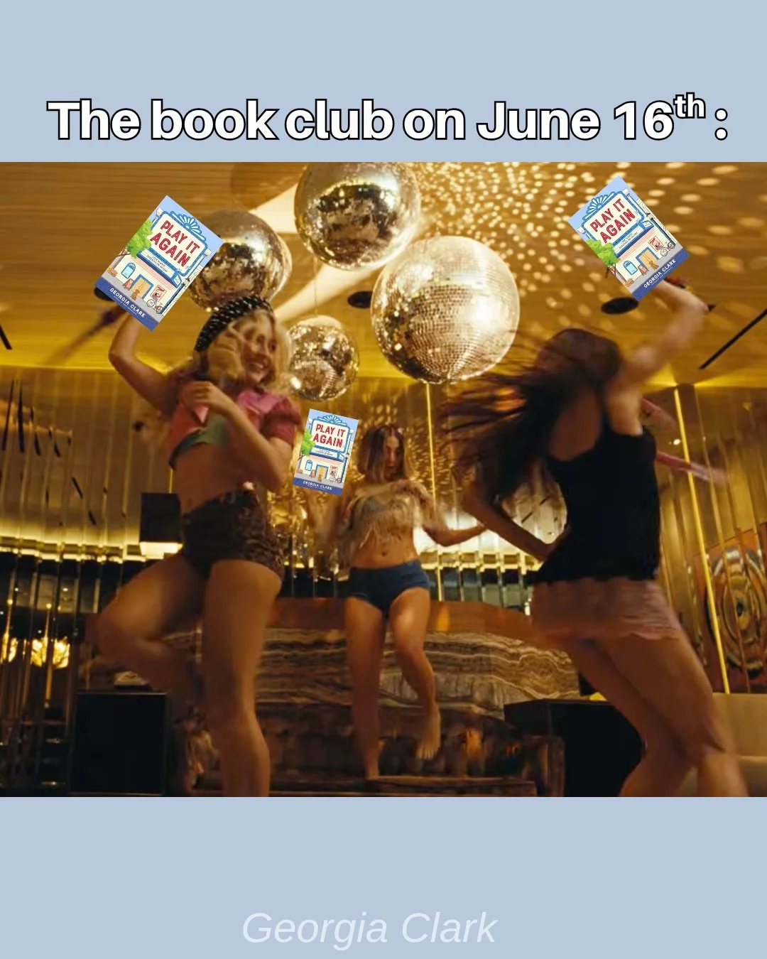 Play It Again hits the book club checklist HARD ✅

✔️ Four POVs = four characters everyone will argue about
✔️ Two second-chance romances to stan
✔️ A theater revival, a town on the brink, a summer that changes everything
✔️ Big questions about ident