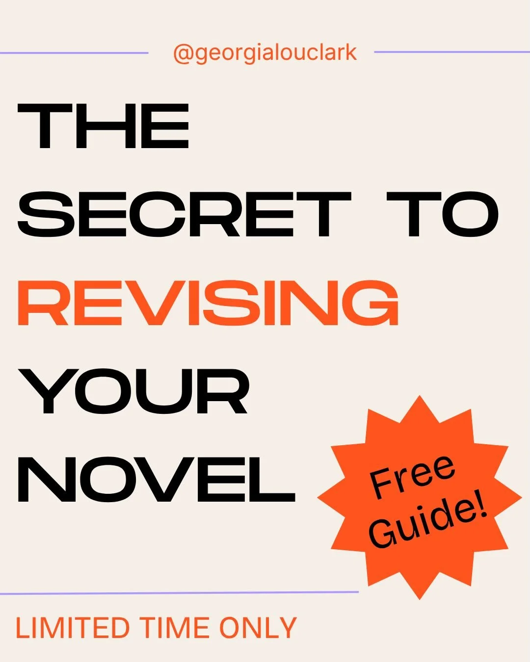 📣I made you a FREE guide to revising your novel! Whether you enjoy or endure revision, it&rsquo;s an essential step and teachable skill. I got you!

Inside: 
✅The mindset shift that unlocks revision (it&rsquo;s not what you think) 
✅ The order of op