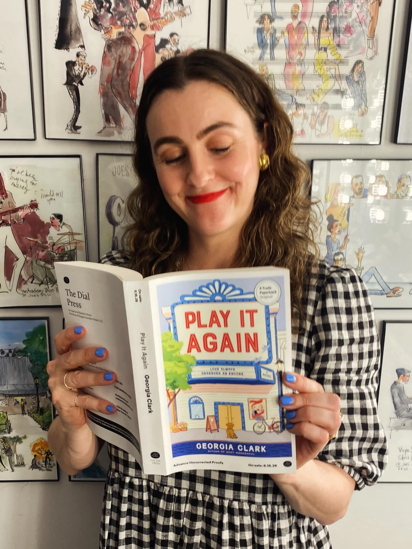 She&rsquo;s HERE!! 🎭🏳️&zwj;🌈 Holding my ARC for the first time and trying hard not to do a full dramatic monologue about my feelings (Failing🥹) 

Play It Again takes center stage June 16 and you better believe the theater kid references have only