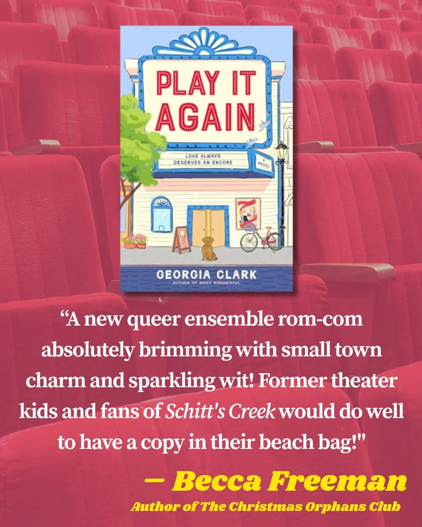 Tearfully throwing roses from the stage to the iconic @beccamfreeman 💗 

📚 Opening night: June 16, 2026 
✨ Preorder now, please (link in bio)