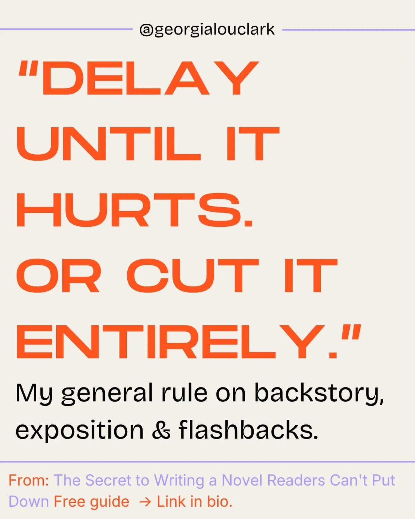 The number one thing slowing down your opening chapters? Backstory no one asked for. 🤷&zwj;♀️

I see it constantly - writers front-loading context they think the reader needs before they &ldquo;get&rdquo; the story. But readers don&rsquo;t need to u