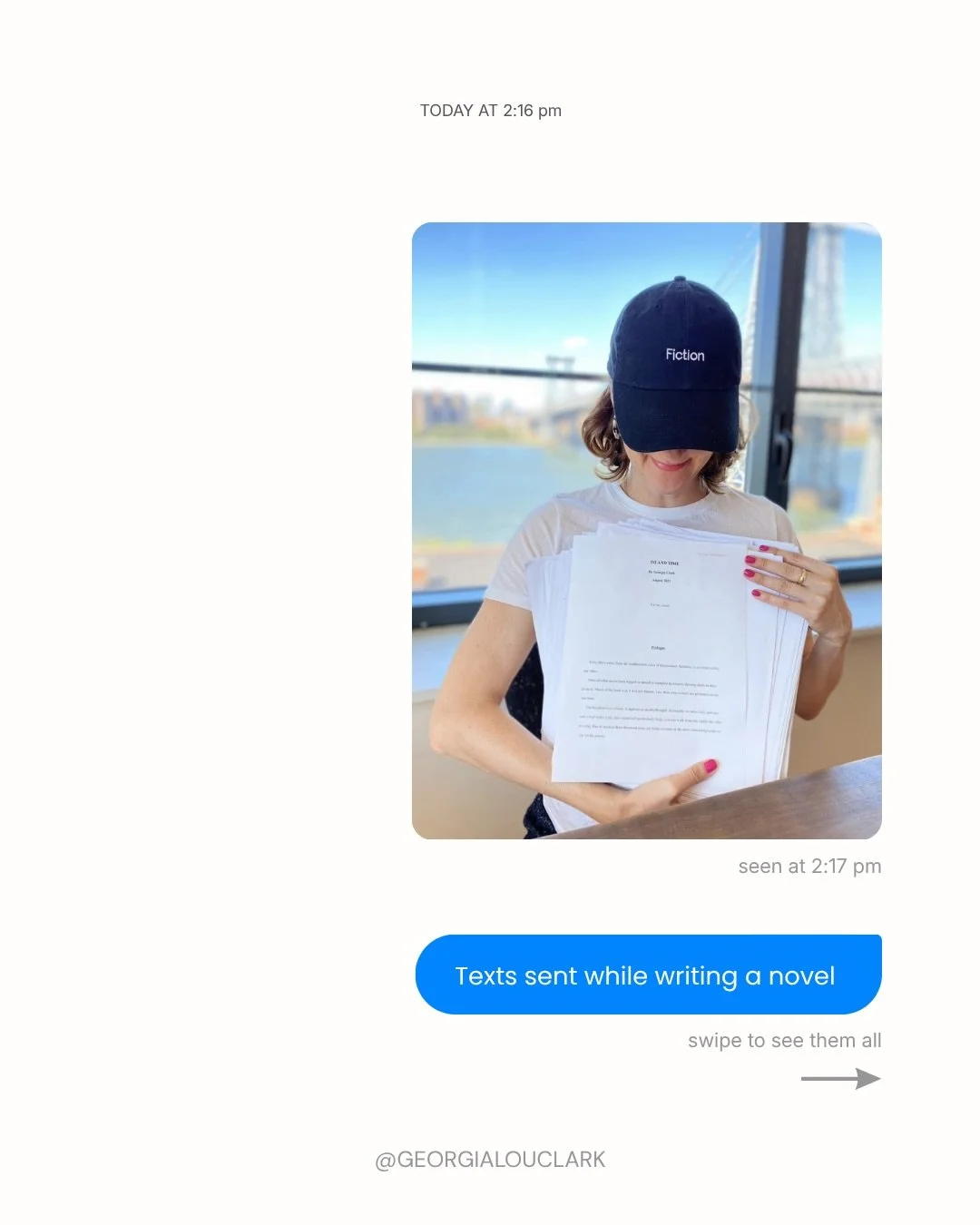 What was the last ridiculous text you sent while working on your manuscript? 
#WritingCommunity #AmWriting #WritingHumor #NovelWriting #WritingMotivation