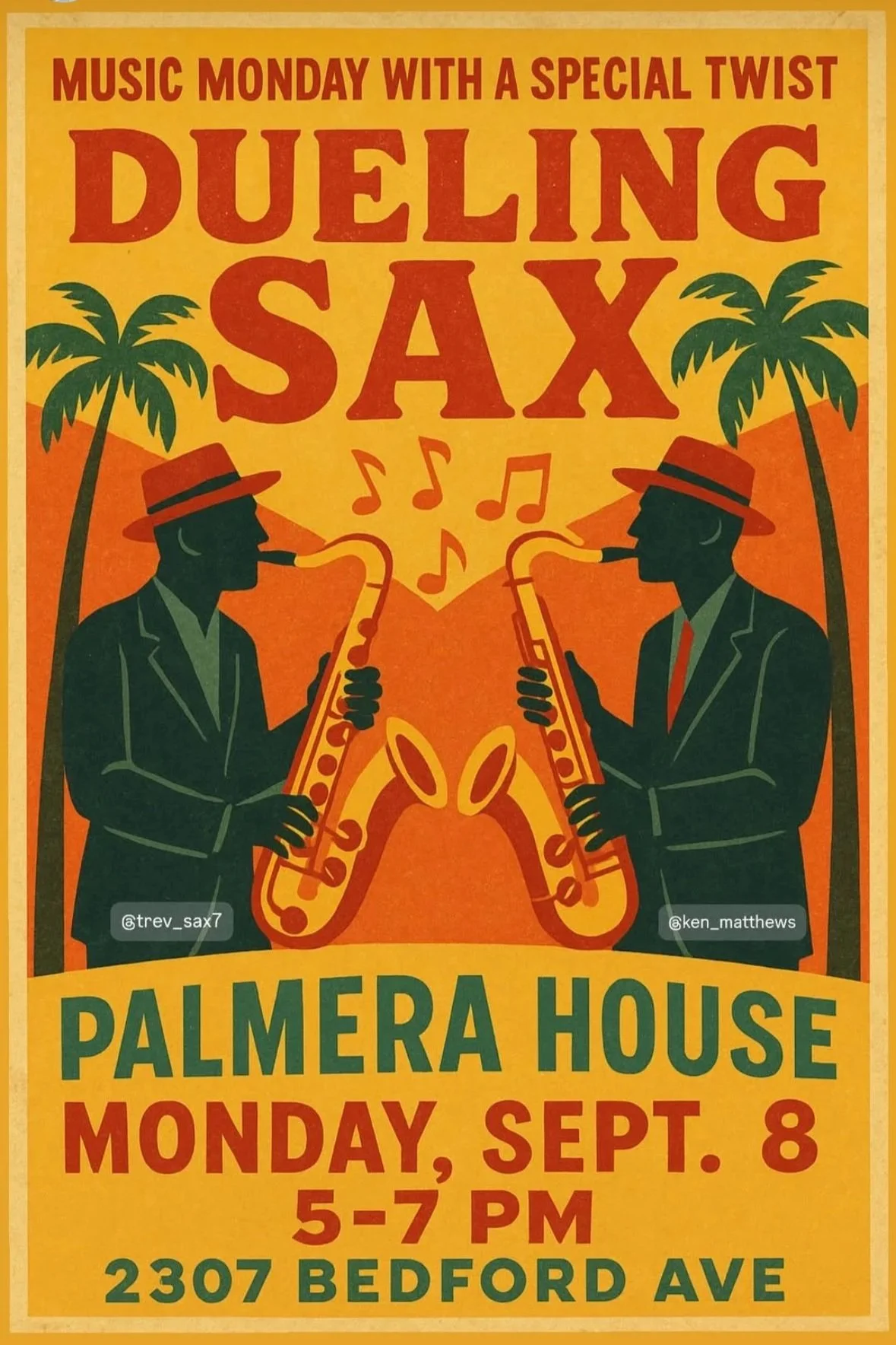 Dueling Sax Jazz Event + Wine Tasting