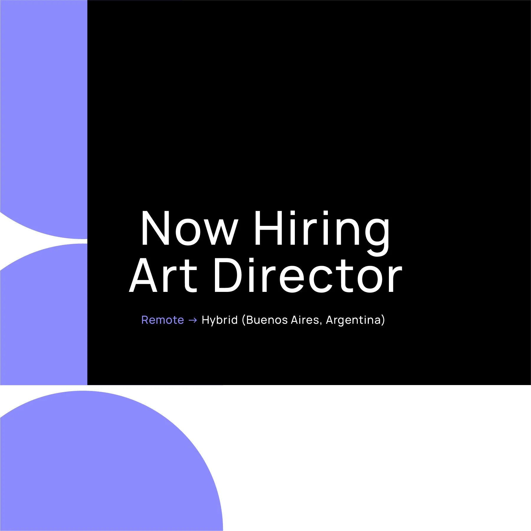 Wanted: Art Director – Social