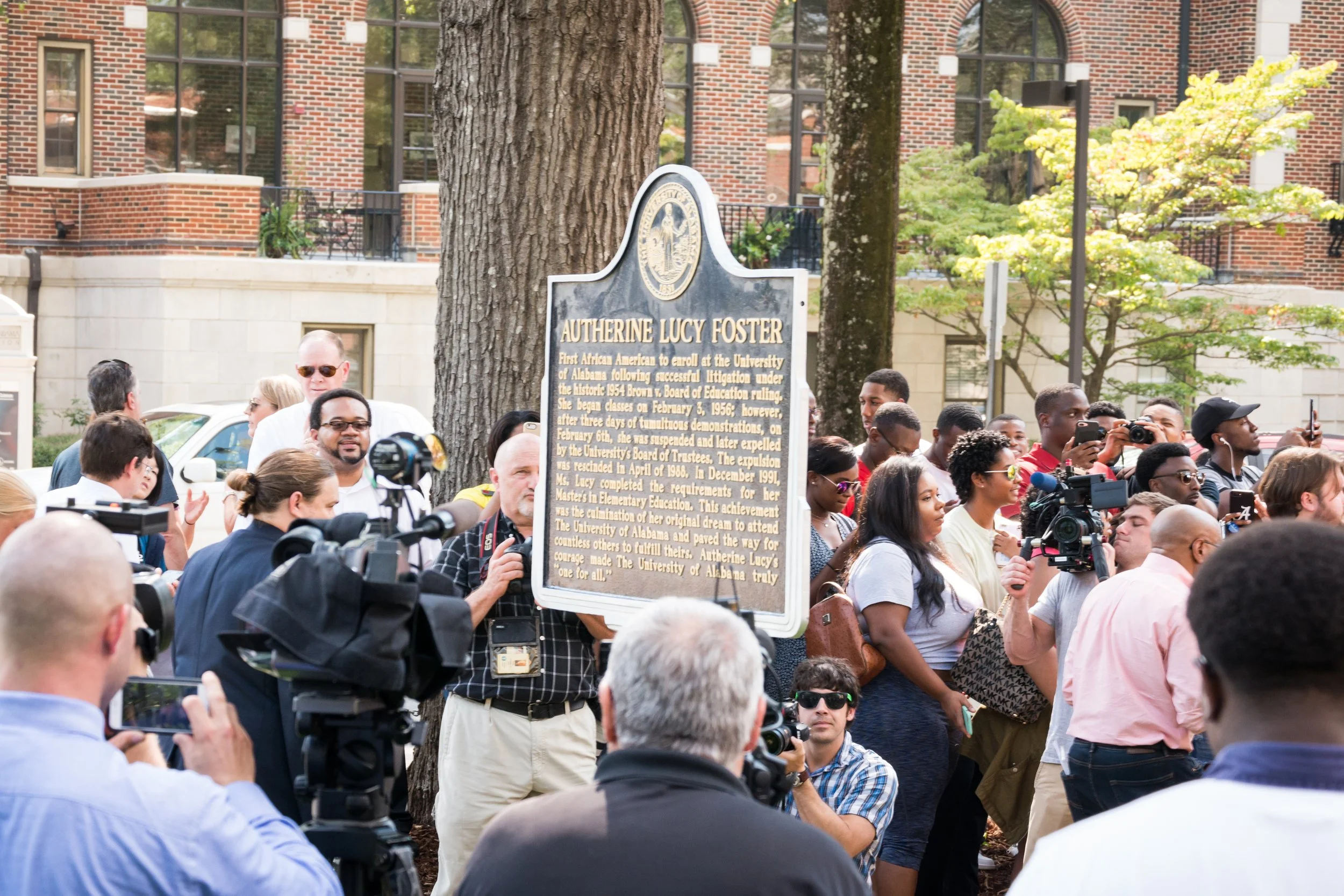Autherine Lucy Foster Honored with Historical Marker at The University of Alabama. September 18, 2017