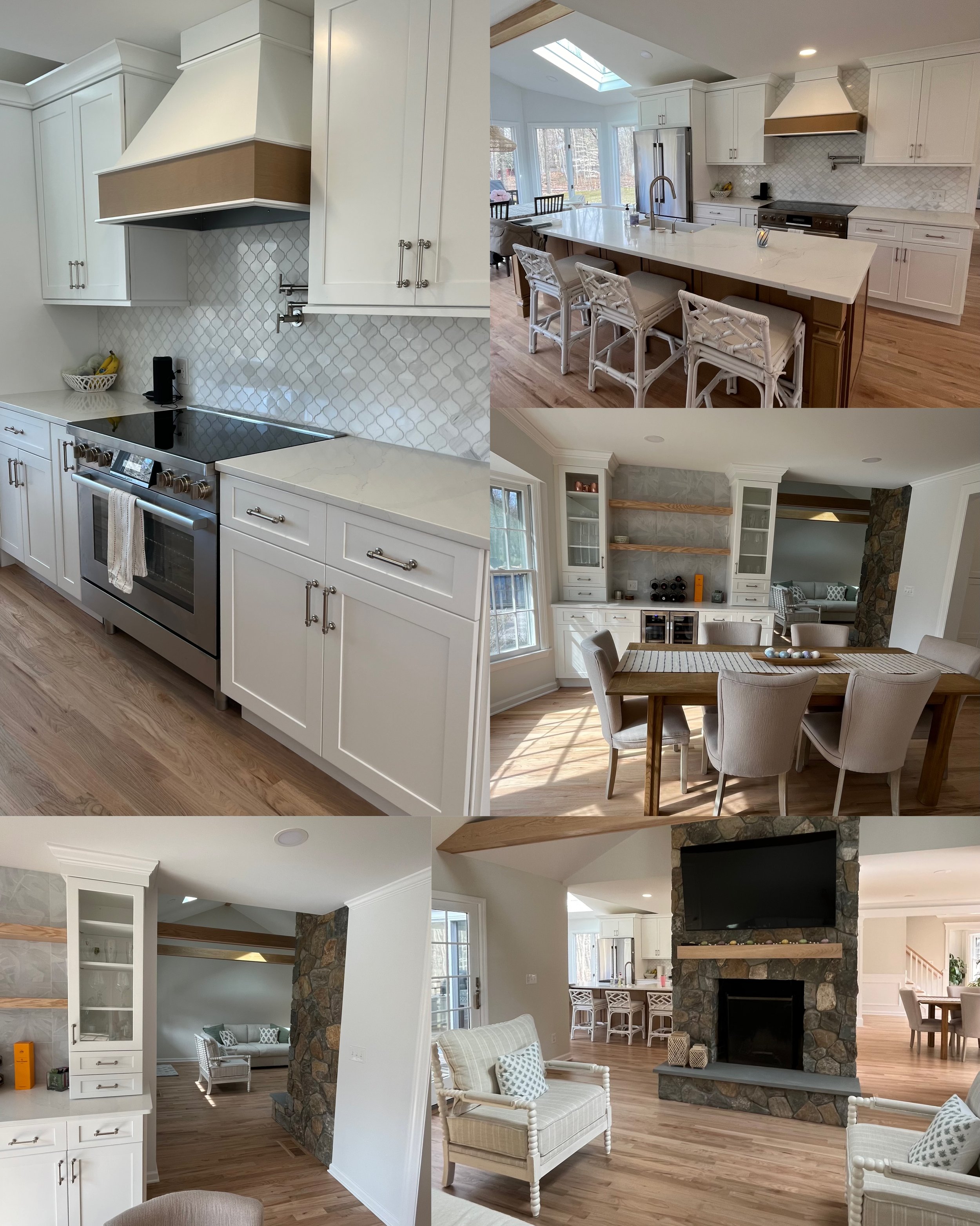 First Floor Remodel including kitchen, dining room, living room, and stairs