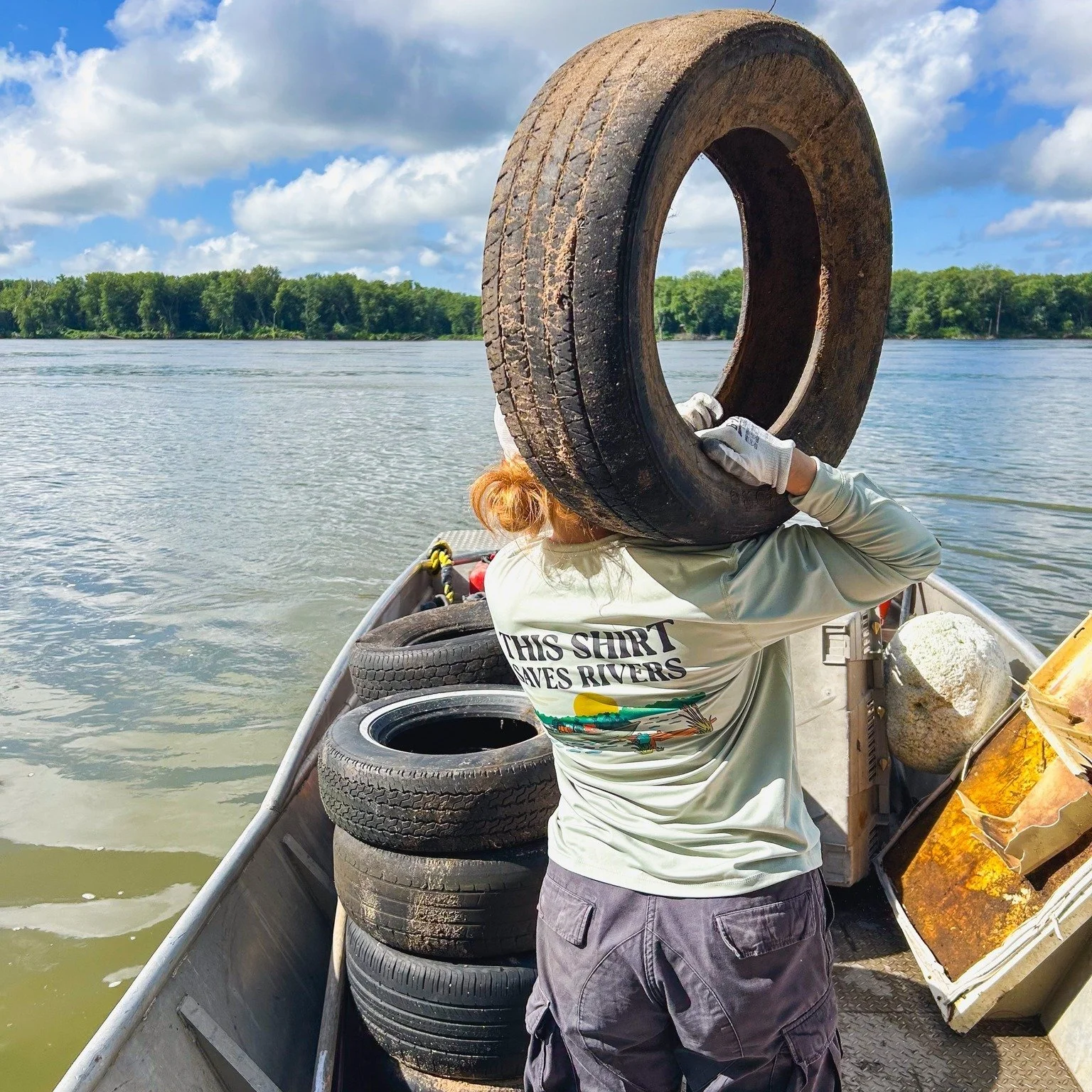 Take things full circle with our newest solar shirt, This Shirt Saves Rivers! Made from recycled plastic, this beauty works to protect your skin and keep our waterways clean at the same time. Plus, as a special collaboration with our friends at @livi