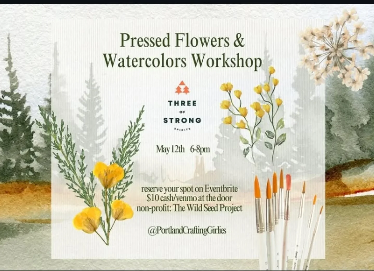 Celebrating spring the best way we know how 🌱🌼🍹

Join us tomorrow at 5PM as we celebrate our May Community Spirits partner, @wildseedproject! They&rsquo;ll be leading a nature walk and sharing all things seeds + plants native to Maine 🌿

After th