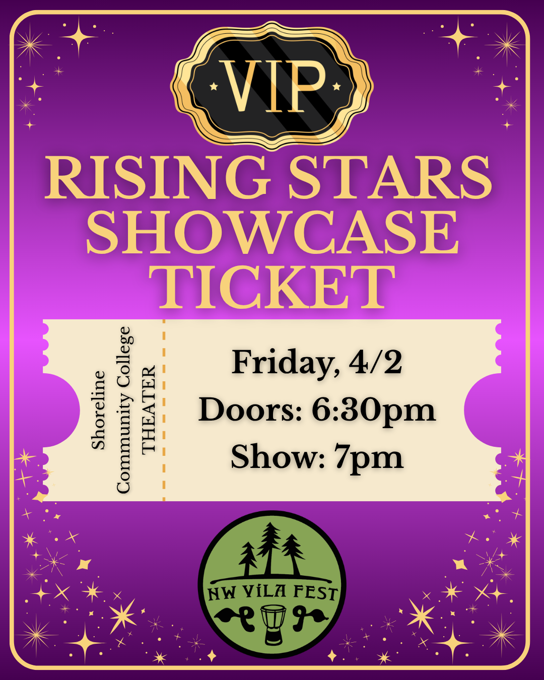 Rising Stars Showcase Ticket FRIDAY 4/2 - VIP