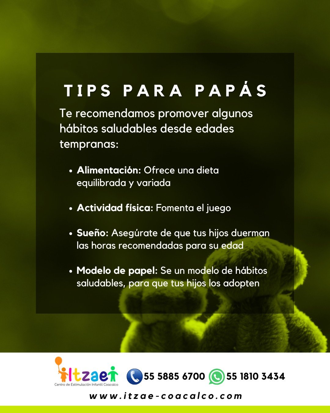 Tips para estimular a tu peque desde casa 💕 
Acude a clases presenciales 👇
📲  https://wa.me/5215518103434
 #Estimulaci&oacute;nTemprana #Educaci&oacute;nInicial
#PreKinder #Coacalco  #Itzae #ItzaeCoacalco
#Estimulaci&oacute;nInicial #estimulaci&oa