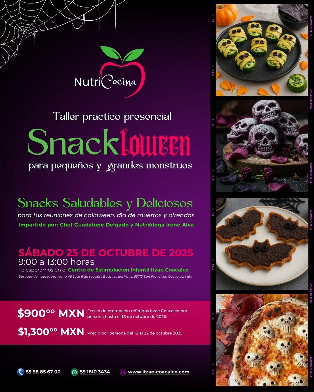 &iquest;No hay qui&eacute;n cuide a tu peque mientras tomas tu taller? Tendremos servicio de guarder&iacute;a. Pregunta en Itzae por la cuota de recuperaci&oacute;n ⚠️

Aprende a preparar snacks saludables y deliciosos.
&Uacute;nete a nuestro taller 