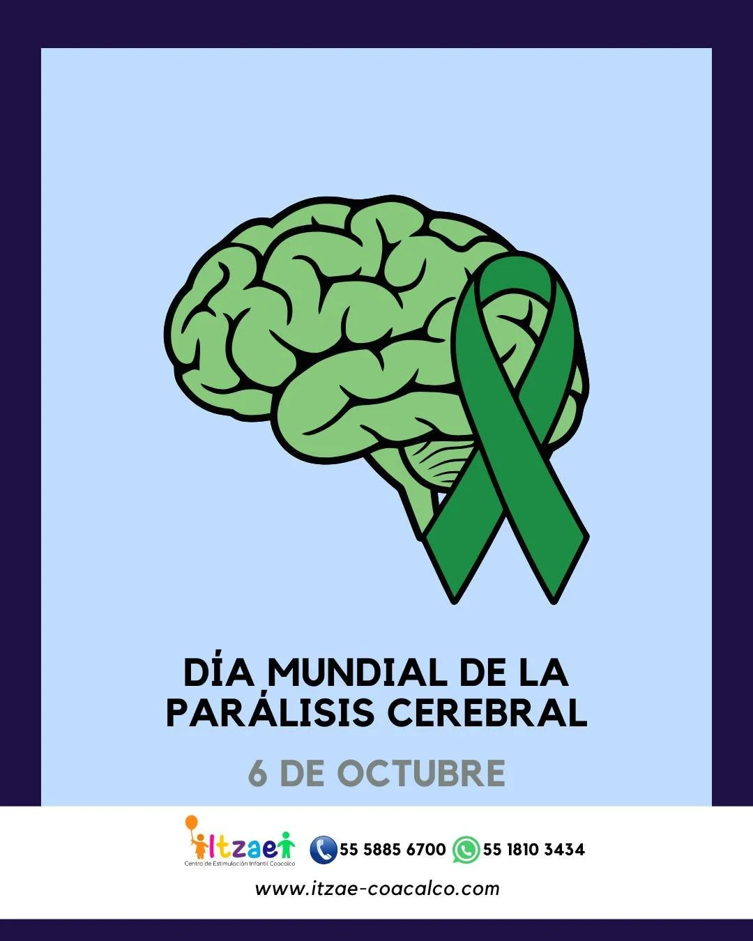 D&iacute;a Mundial de la Par&aacute;lisis Cerebral

Es una fecha dedicada a visibilizar las necesidades de las personas con esta condici&oacute;n, promover su inclusi&oacute;n y reafirmar su derecho a una vida independiente.

La par&aacute;lisis cere