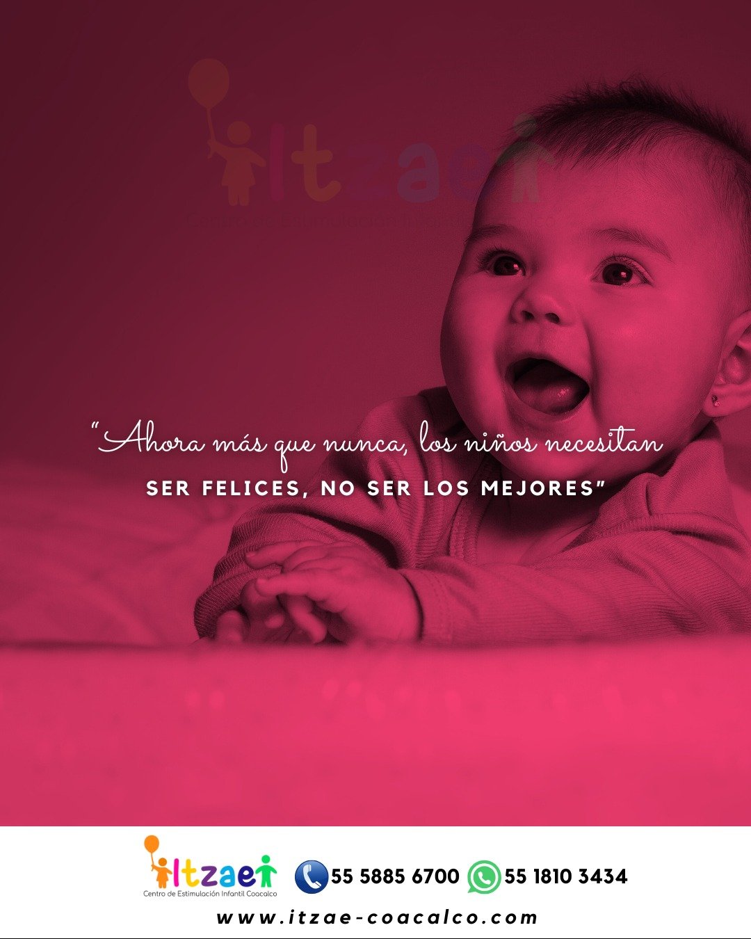 Aprovecha nuestra promo y &uacute;nete a nuestra familia de padres comprometidos con el desarrollo feliz y saludable de sus peque&ntilde;os! 🤗❤️

https://www.itzae-coacalco.com/promocion-del-mes-itzae-estimulacion-temprana