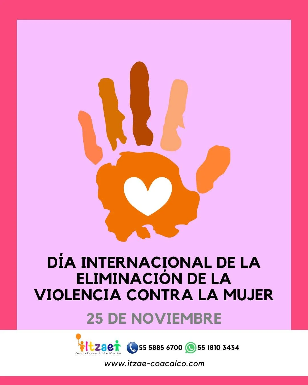 D&iacute;a Internacional de la Eliminaci&oacute;n de la Violencia contra la Mujer

Este d&iacute;a sirve para poder conducirnos a la reflexi&oacute;n sobre los estigmas sociales que se siguen suscitando a trav&eacute;s de la figura de la mujer y, de 