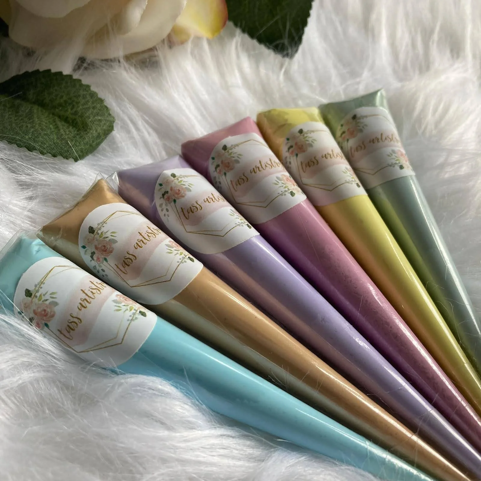 Acrylic Paint Cones |Pastel Full Set
