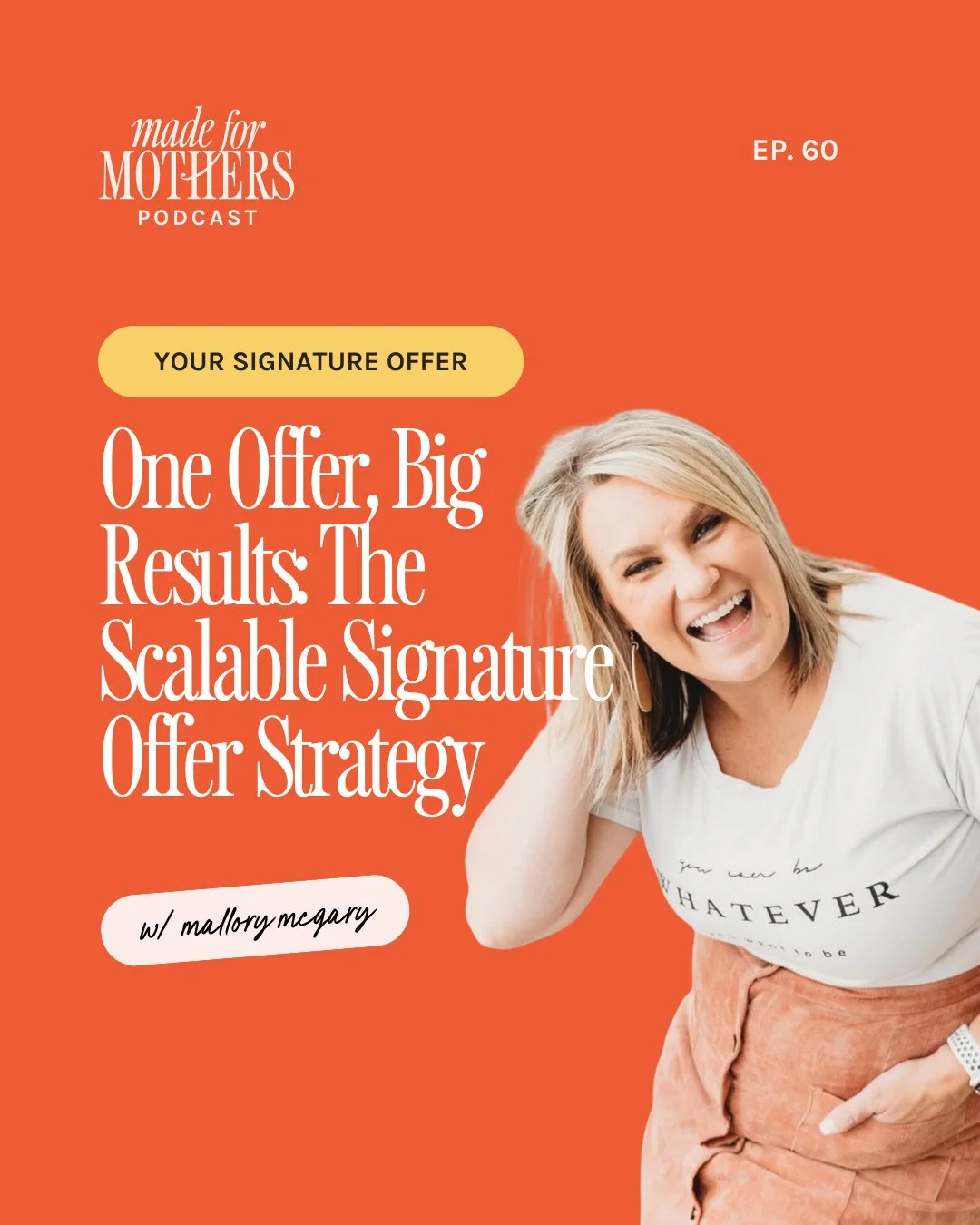🚨 🎙 New episode just dropped today! But don&rsquo;t miss @mallorymcgary masterclass in the Virtual Village this week alllll about SIGNATURE OFFERS! 
⁠
✨ The missing link in your business might not be another strategy or another funnel or another co