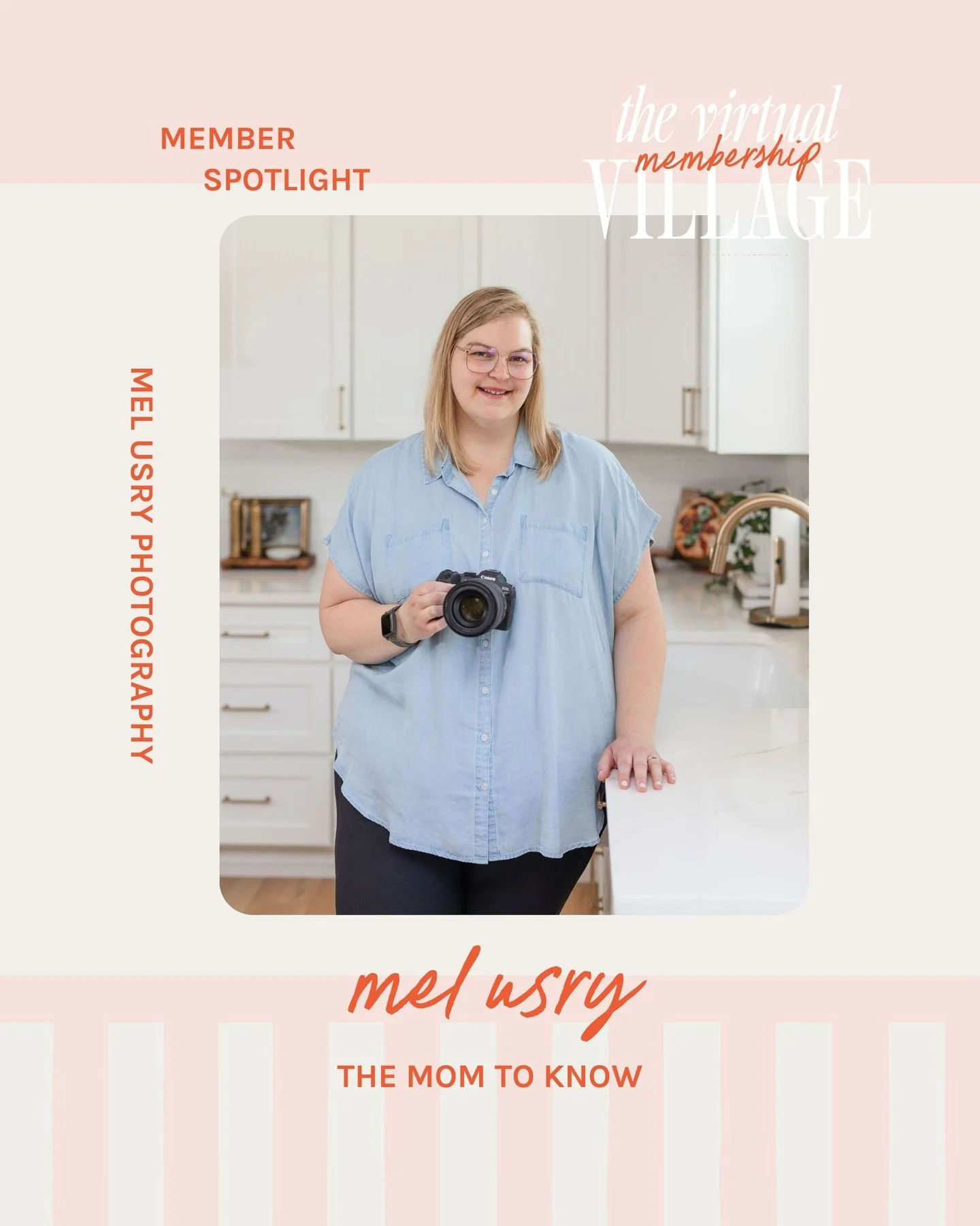 Meet the Mom to Know This Month ✨ Virtual Village Member Spotlight: @melusryphoto⁠
⁠
Photographer. CEO. Mama to one. And the woman who&rsquo;s turning everyday moments into lasting memories. 🌼⁠
⁠
Mel&rsquo;s built a business around presence, capturi