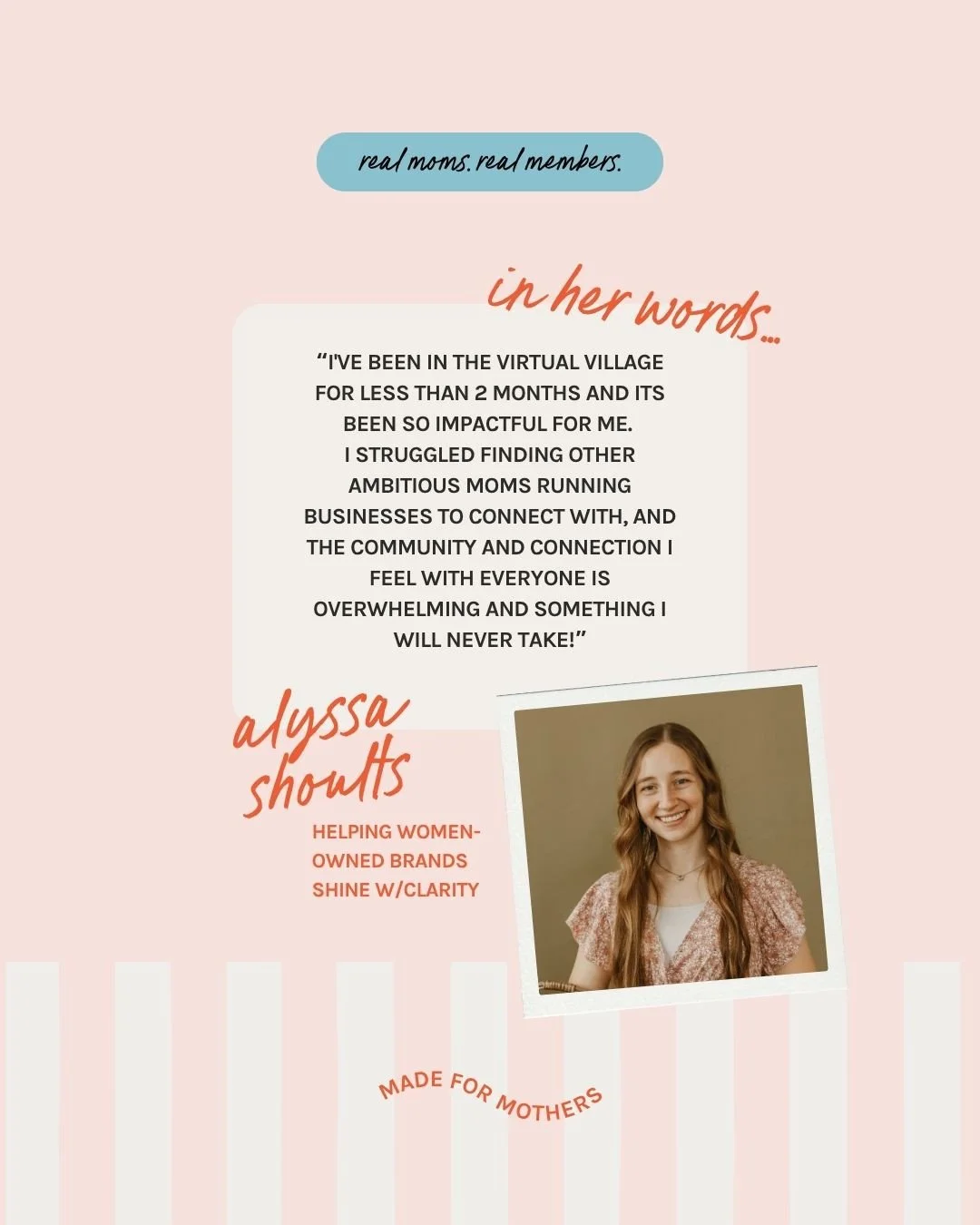 🌼 Virtual Village Member Spotlight: Alyssa Shoults⁠ / @meadowcreativeco 

Helping women-owned brands shine with strategy-led design that feels timeless and true.⁠
⁠
Alyssa&rsquo;s only been inside the Virtual Village for a couple months&mdash;but th