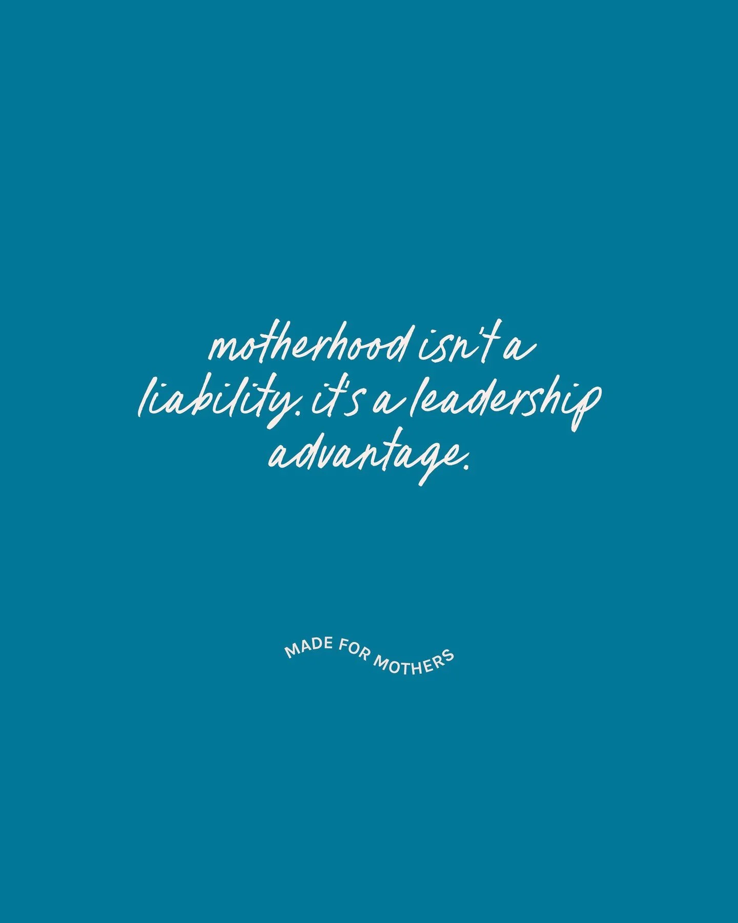 Motherhood isn&rsquo;t a liability. It&rsquo;s a leadership advantage.⁠
⁠
The world still treats moms in business like a &ldquo;risk.&rdquo;⁠
Too busy. Too distracted. Too emotional.⁠
⁠
But let&rsquo;s set the record straight:⁠
Motherhood is the ulti