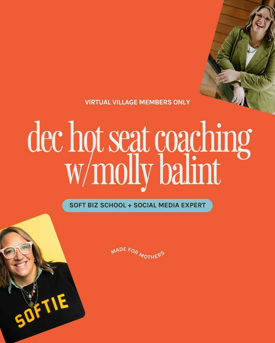 TODAY&rsquo;S THE DAY 🎉 Our December hot seat coach is officially in the room&hellip;⁠
⁠
MOLLY BALINT 🪩✨ // @molly.balint⁠
⁠
Yes&mdash;the Molly.⁠
Business coach, storyteller, Instagram whisperer, and realest-deal-on-the-internet energy.⁠
⁠
She&rsq