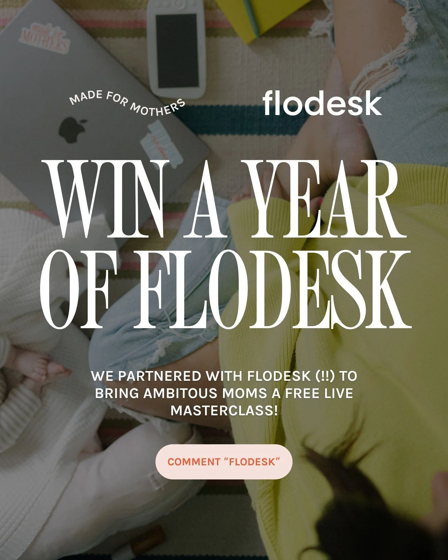 WIN A YEAR OF FLODESK 🎉 🎉 Yes, really. And you don&rsquo;t want to miss this.⁠
⁠
We teamed up with @Flodesk to host a masterclass just for moms in business, and now the replay is yours.⁠
⁠
The class was packed with strategy, clarity, and moms in th