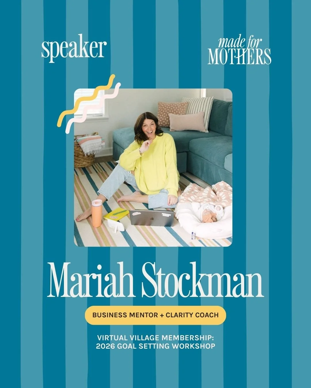She might be holding a 12-week-old on her hip during today&rsquo;s call, but don&rsquo;t let that fool you.⁠
⁠
Mariah is the founder + CEO of Made for Mothers, and the mom behind the Virtual Village. She&rsquo;s a clarity + confidence coach, multi&nd