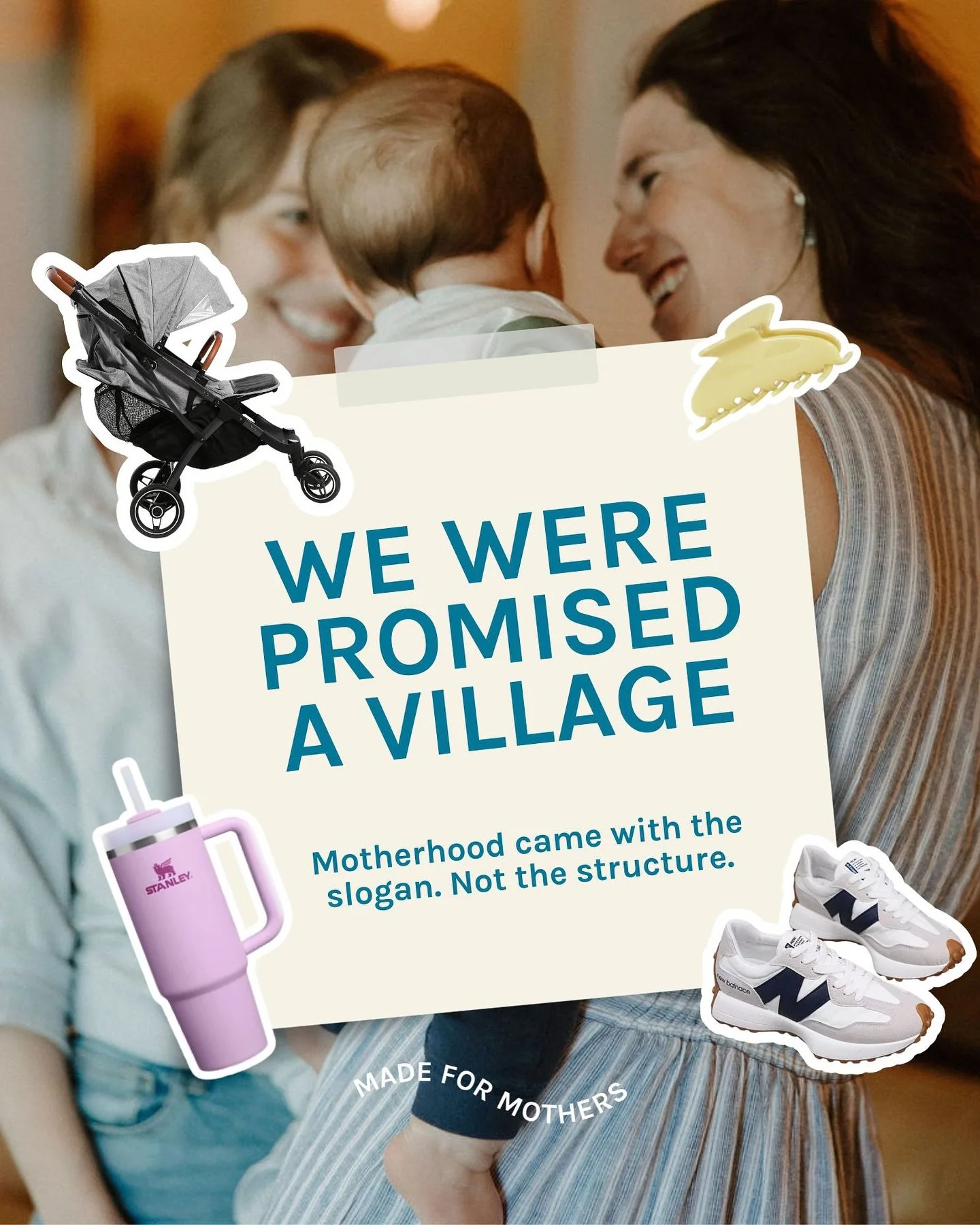 We were promised a village. 🫠

What we got was broken sleep, milk on everything, and a calendar built around everyone else.

Here&rsquo;s the shift: villages aren&rsquo;t found. They&rsquo;re built.

Through structure. Through rhythm. Through someon