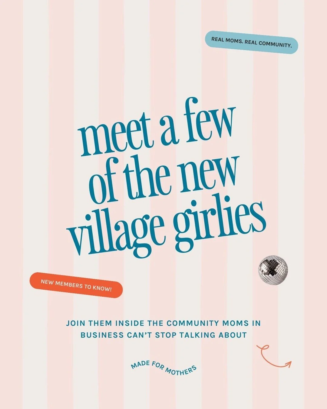 Over the last three weeks we&rsquo;ve welcomed 25+ new moms into the Virtual Village.

And we can&rsquo;t wait for you to meet them.

If you&rsquo;re new, say HIII 👋
If you&rsquo;ve been here awhile, jump in and help us welcome these mamas.

This is