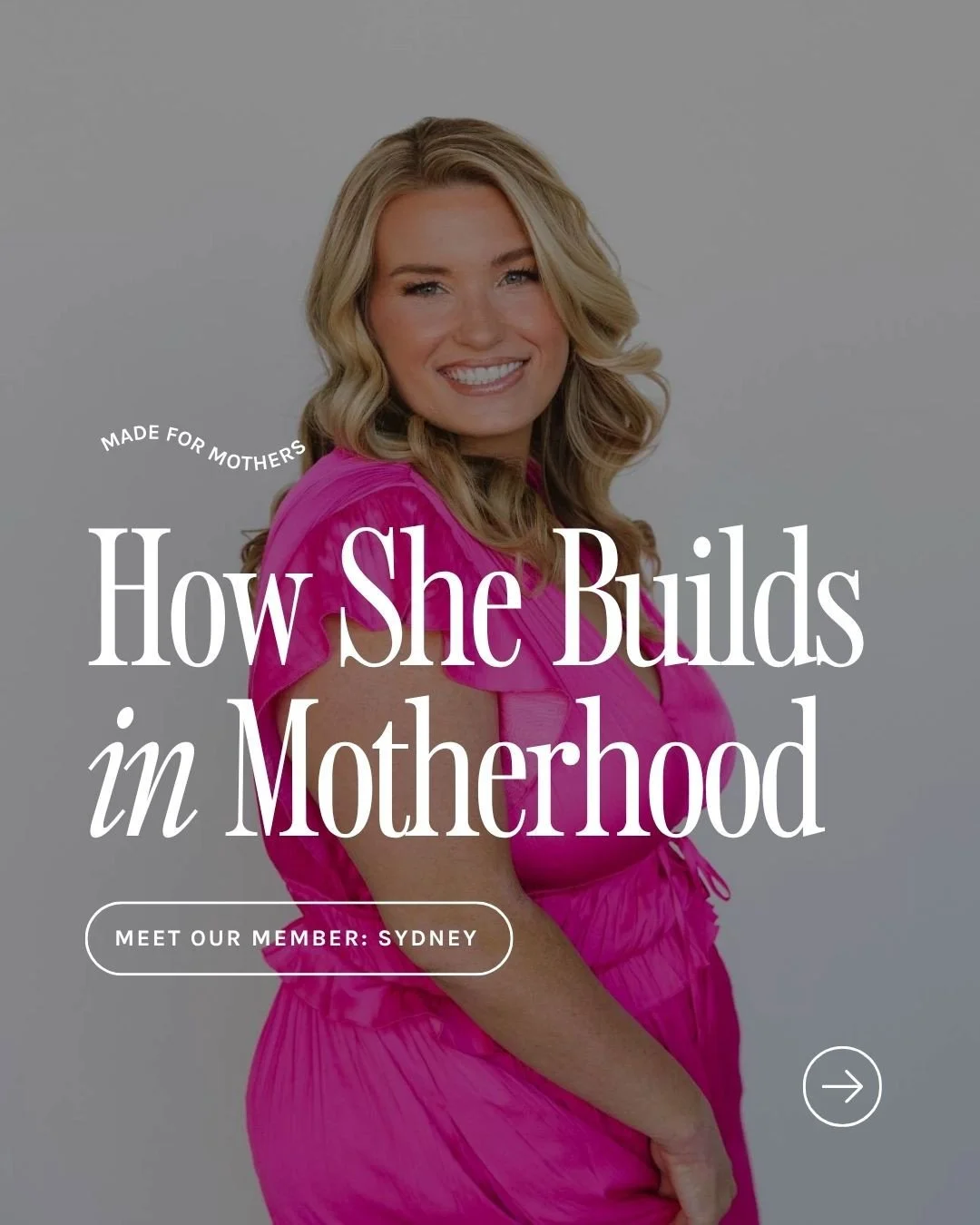 HOW SHE BUILDS IN MOTHERHOOD 🪩

Meet Sydney Simpson { @januarysocial.co }  a mom who's building a business that works in real life 🛼

A member of Made for Mothers, she&rsquo;s a social media manager and strategist known for creating content that ac