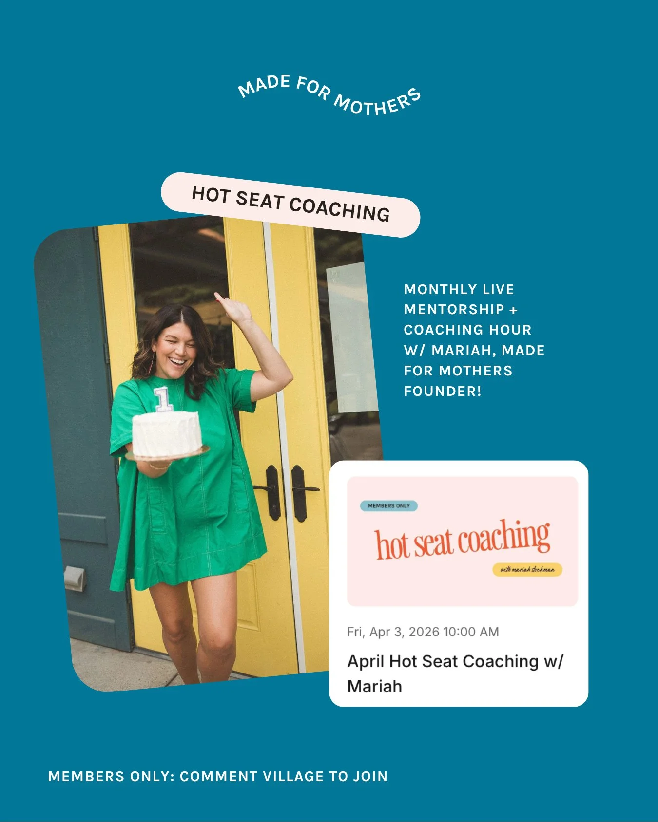 The Virtual Village has hot seat coaching tomorrow, and if you're not in this community yet, what are you waiting for. 🔥⁠
⁠
Friday. April 3rd. 10AM ET. Inside the Village. ⁠
⁠
This is the community moms in business have been looking for and didn't k