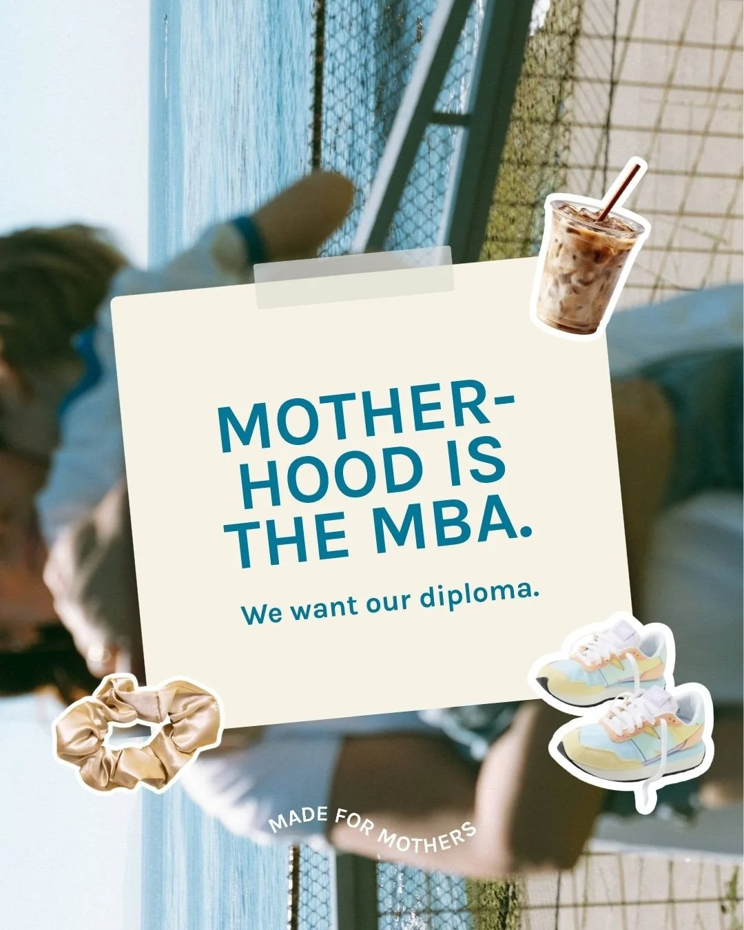 We said it. Motherhood is the MBA. And we want our diploma. 🎓⁠
⁠
Harvard charges $150,000 to teach you leadership.⁠
Motherhood charges you everything.⁠
⁠
Sleepless nights. Impossible decisions. Zero margin for error.⁠
⁠
And gives you more back than 