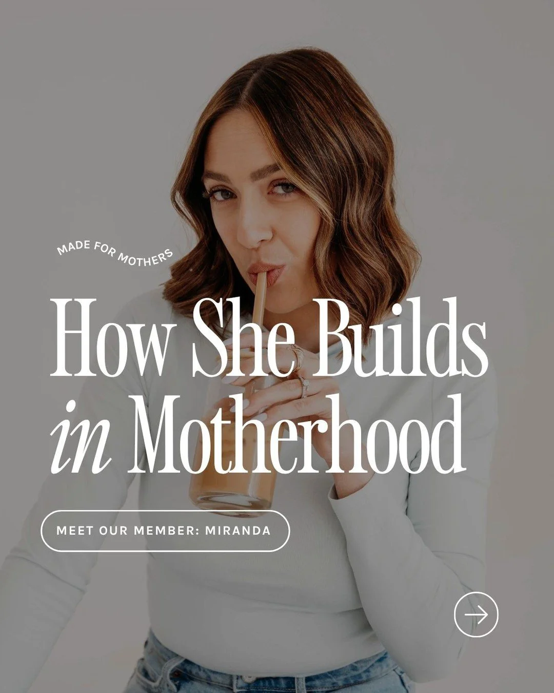 HOW SHE BUILDS IN MOTHERHOOD 🪩⁠
⁠
@mirandatrudeau⁠
⁠
A member of Made for Mothers, Miranda is a mom of three (5, 2, and 7 months) building two businesses while homeschooling and doing life fully in it.⁠
⁠
She runs a full-service marketing agency for