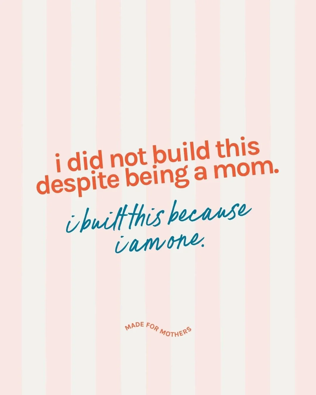 okay but which one is your favorite and be honest. swipe swipe 🌼⁠
⁠
"I did not build this despite being a mom. I built this because I am one."⁠
⁠
because for me this is the whole thing.⁠
⁠
not in spite of.⁠
because of.⁠
⁠
the clarity. the 