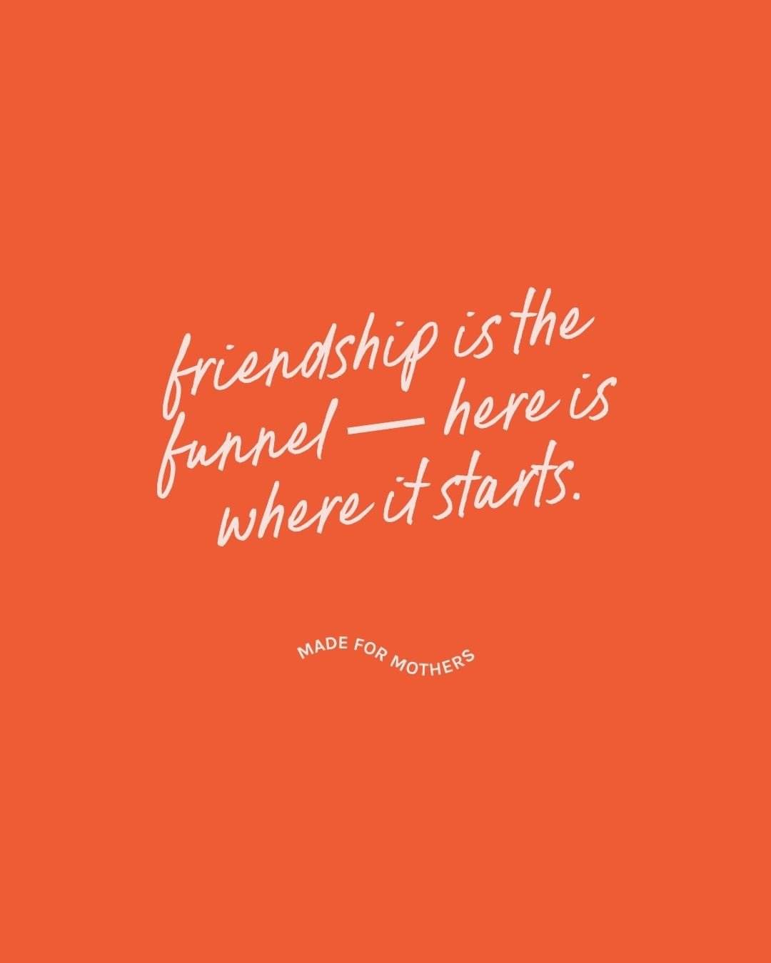 Friendship is the funnel. And the CEO Mom Huddle is where it starts.⁠
⁠
Twice a year we open the doors to a free virtual gathering for moms in business who are done building alone. ⁠
⁠
We bring the room. We facilitate the introductions. The friendshi