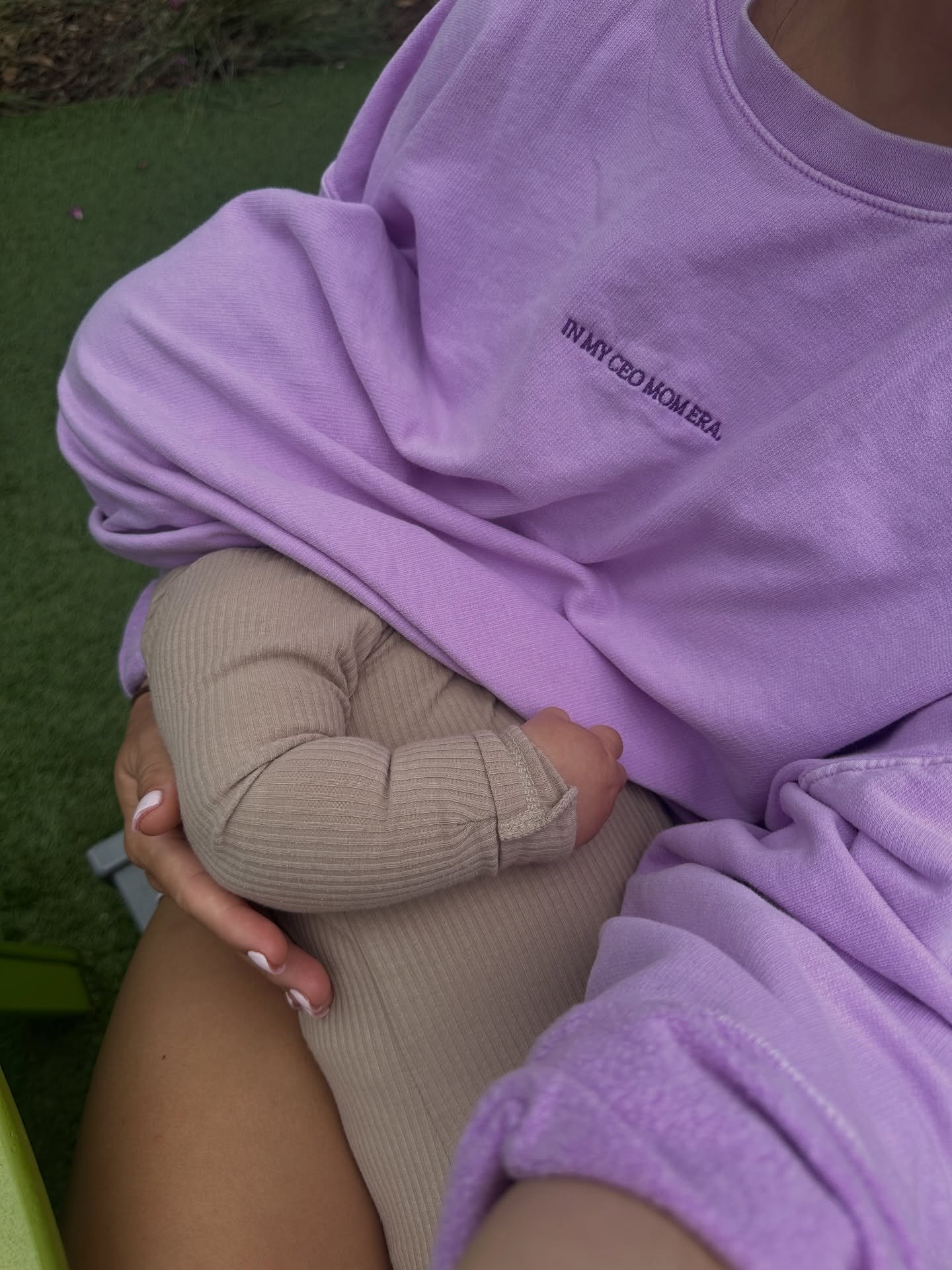 The obsession with this CEO Mom Era crewneck is so real tho ✨ @rousedesignstudio wears it best! 

Comment "SHOP" to wear your motherhood and ambition loudly! 

*Because every MFM piece is made to order, locally sourced, and printed with qua