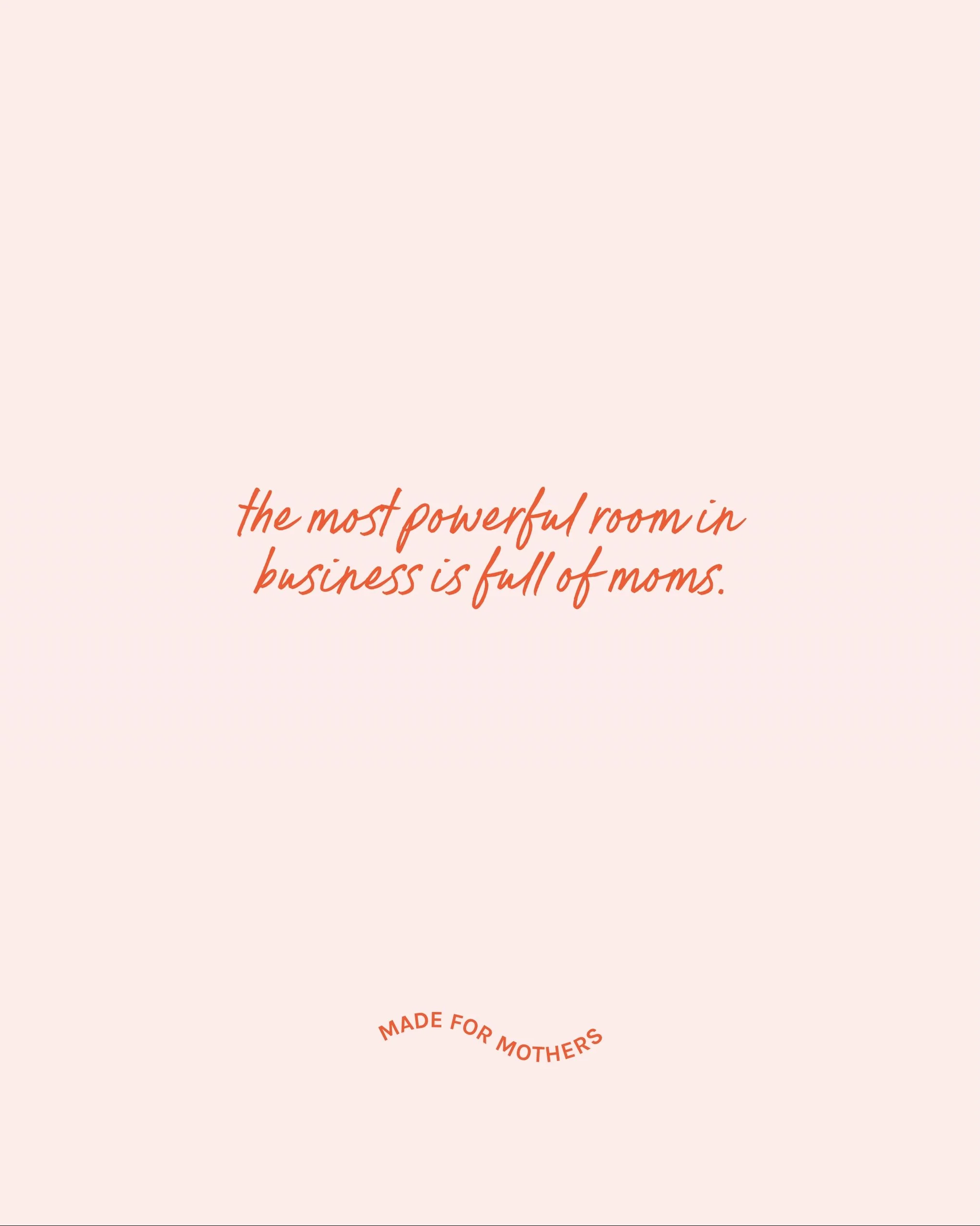 BREAKING: The Most Powerful Room in Business Is Full of Moms 🌼

Not because they have all the answers, because they know how to figure it out. Pivot. Keep going. Build something real on no sleep and no time to spare.

Put that energy in one communit