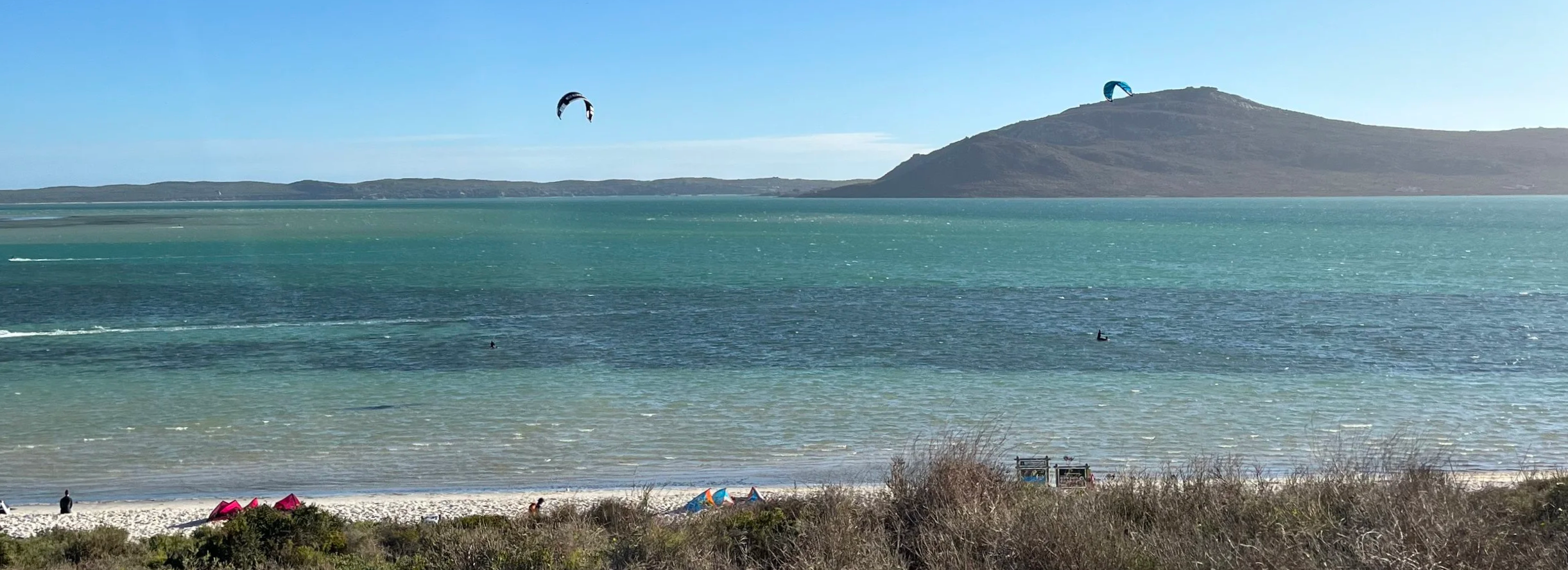 kitesurfing langebaan shark bay