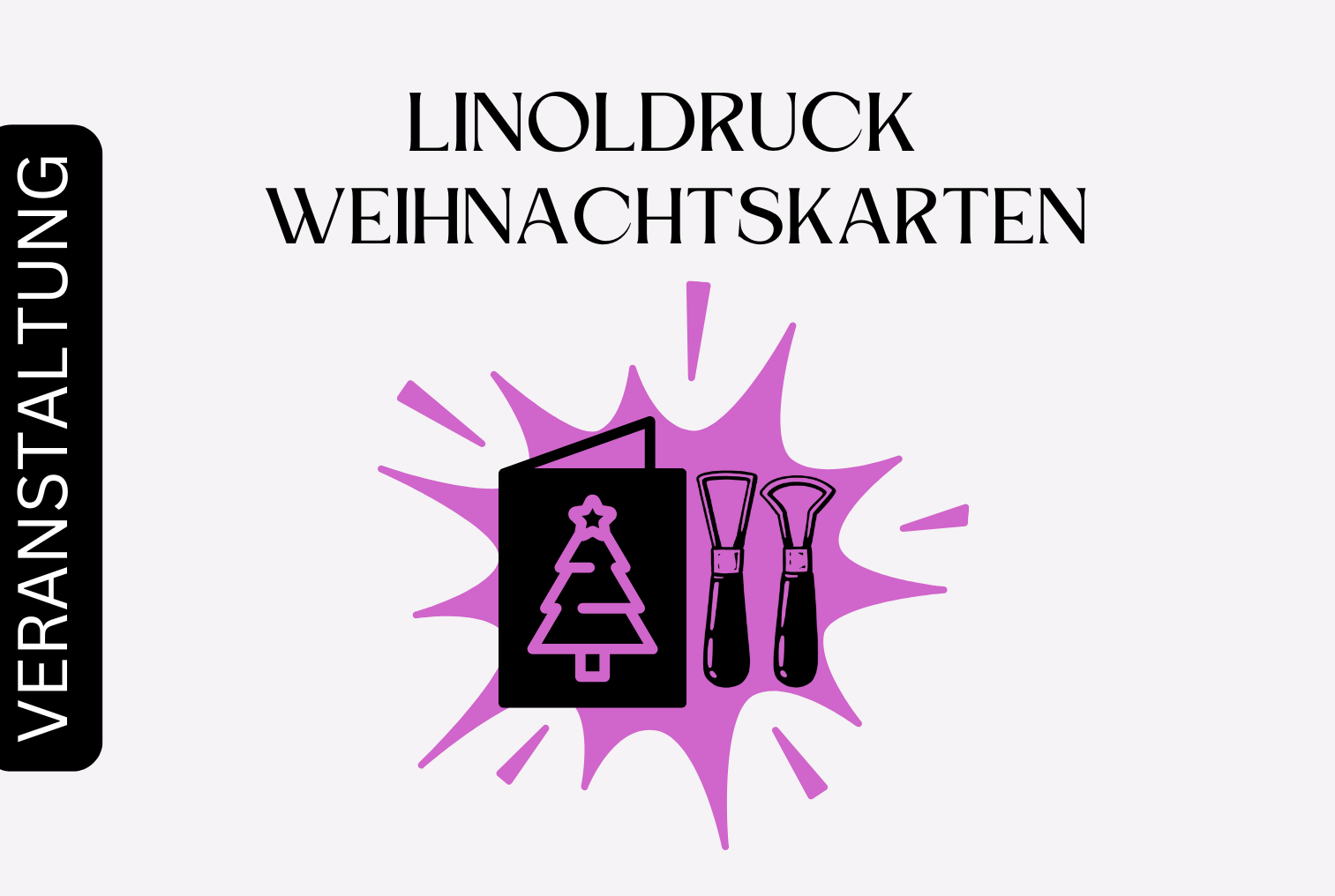 Linoldruck Weihnachtskarten