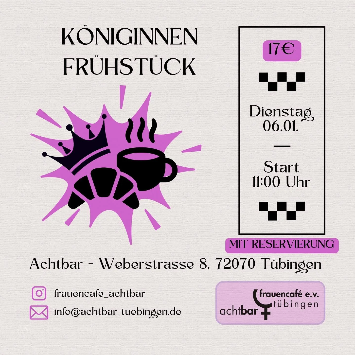 W&auml;hrend die K&ouml;nige drau&szlig;en mit dem Stern herumlaufen, machen es sich die K&ouml;niginnen drinnen mit einem fantastischen Fr&uuml;hst&uuml;ck gem&uuml;tlich.
Wir laden ein zu einem gem&uuml;tlichen Fr&uuml;hst&uuml;ck am Tag der Heilig