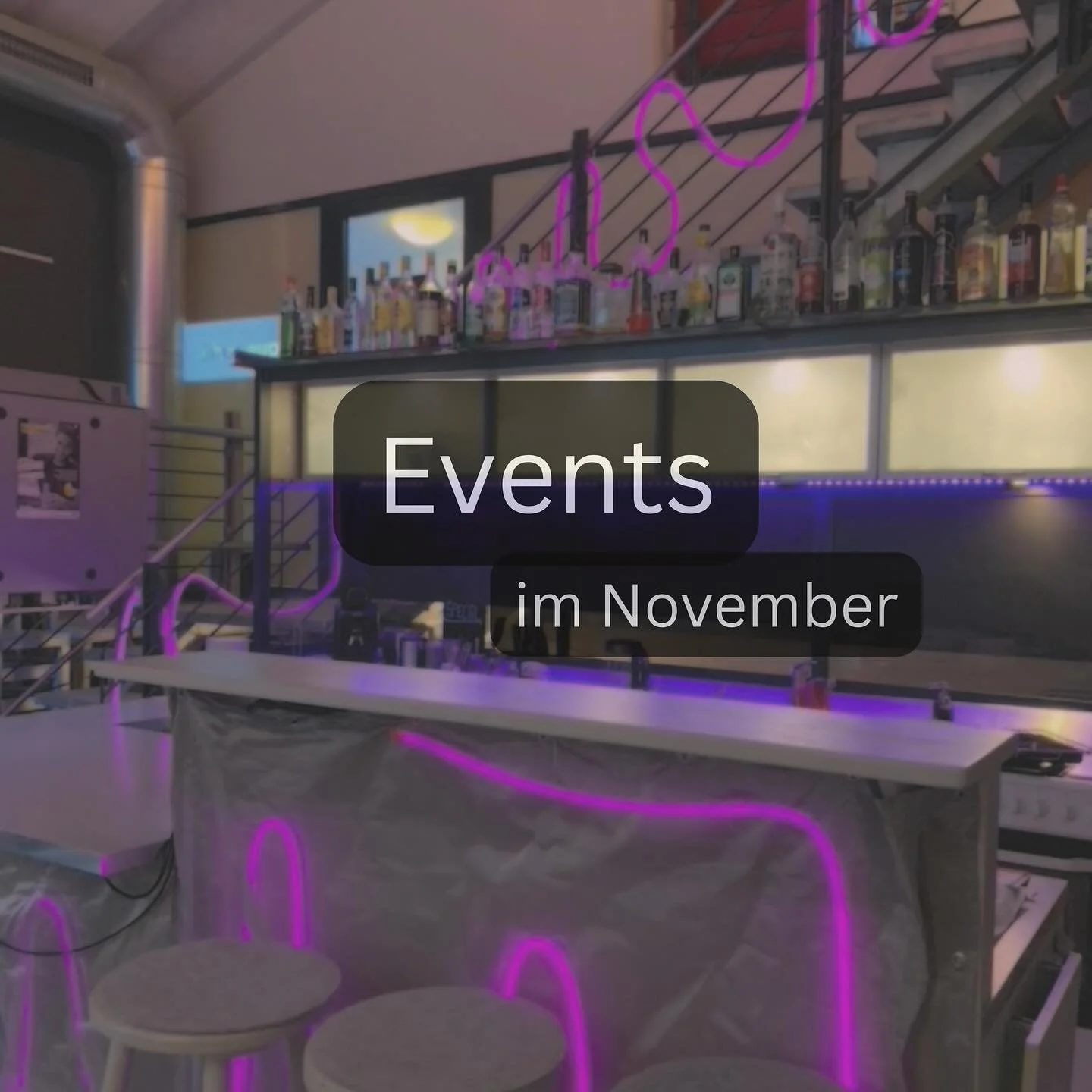 Hier unsere &Uuml;bersicht f&uuml;r den November. Insofern es keine Ausf&auml;lle gibt, finden unsere fixen Gruppentreffs wie gewohnt in der Achtbar statt. Hierzu informieren wir euch auf unserer Website oder auf Instagram!💜
http://www.achtbar-tuebi