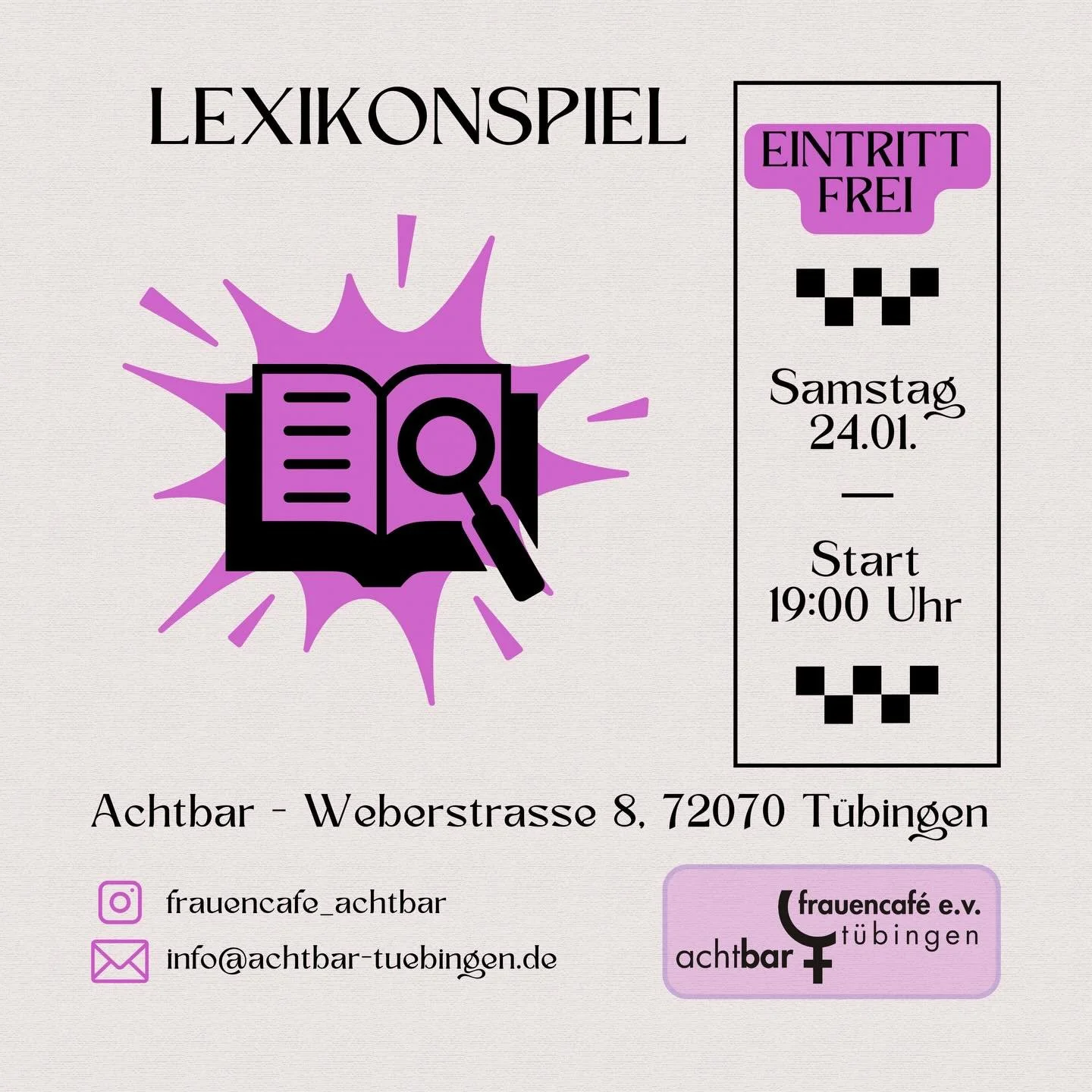 Das Lexikonspiel ist ein Gesellschaftsspiel, bei dem das Formulieren und Erkennen von Lexikondefinitionen im Mittelpunkt steht. 
Eine Rundenleiterin w&auml;hlt einen den &uuml;brigen Mitspielerinnen unbekannten Begriff aus einem Lexikon. Die anderen 