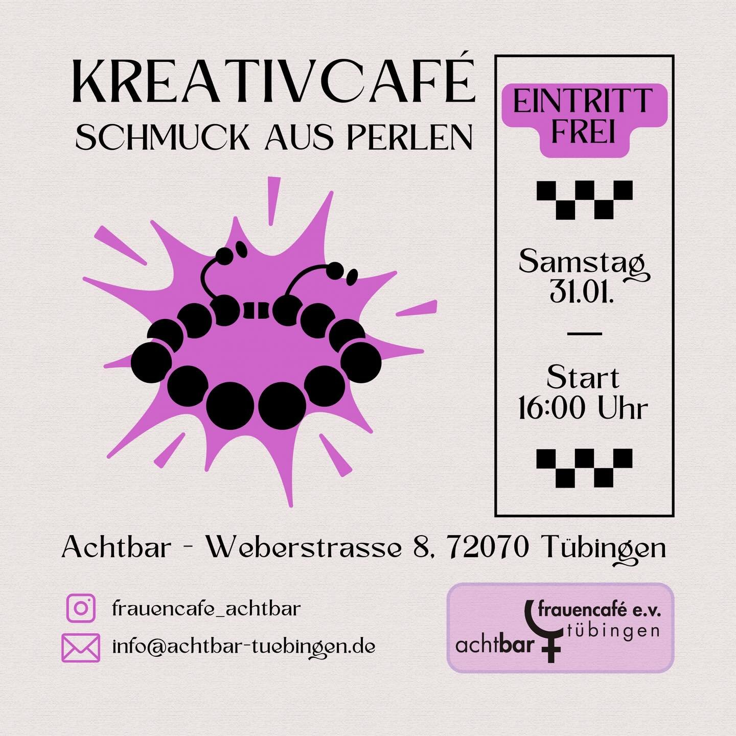 Lasst uns gemeinsam Schmuck aus selbstgemachten Papierperlen herstellen!
Es k&ouml;nnen Ketten, Ringe, Armb&auml;nder oder Ohrringe von euch designt werden. Wer mag kann auch gerne selbst noch ein paar Perlen aus Papier rollen f&uuml;r zuk&uuml;nftig