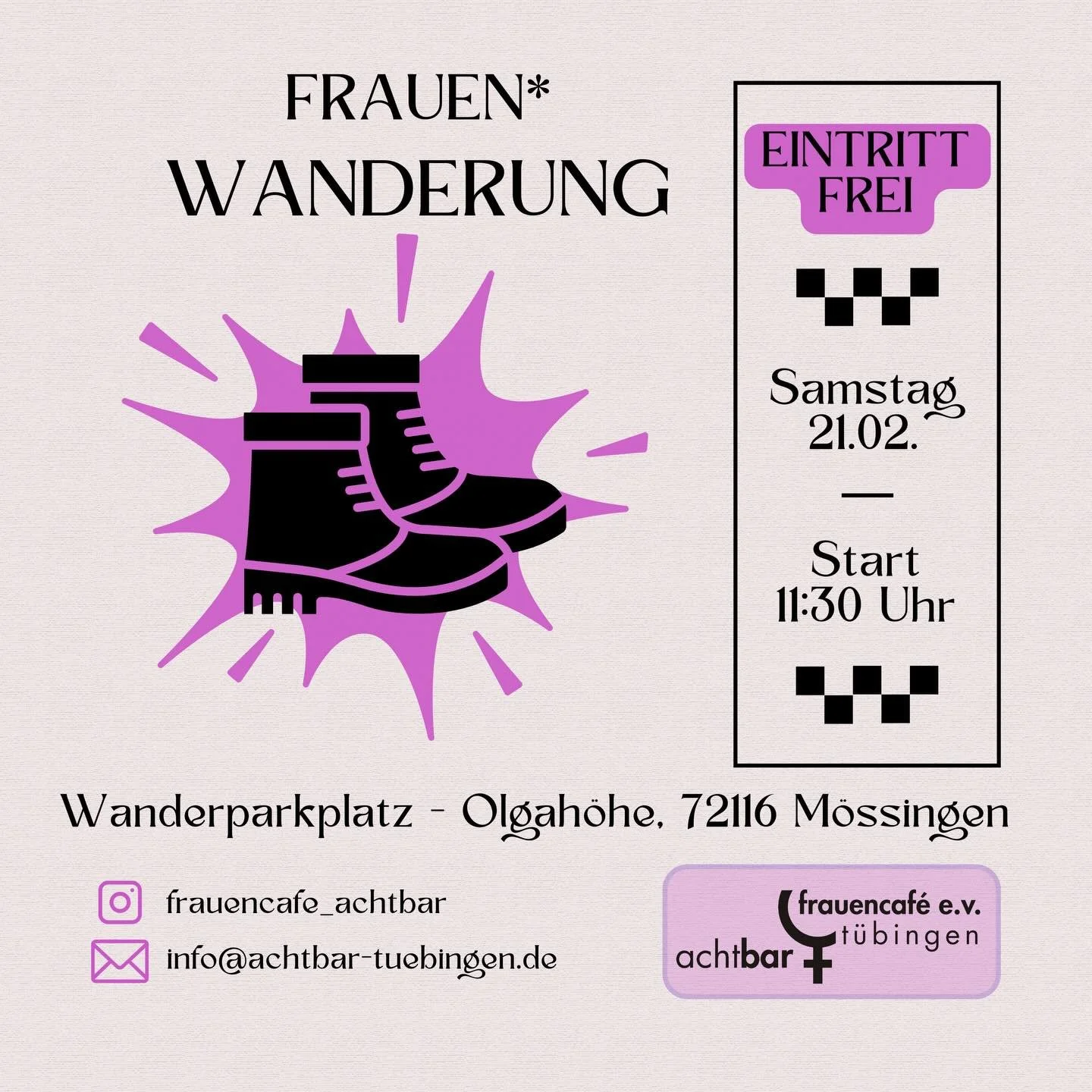 Es wird wieder gewandert!🥾
Diesmal gehts &uuml;ber den Bergrutsch am Hirschkopf zum Dreif&uuml;rst(inn)enstein (siehe: https://out.ac/bJGHc).
Treffpunkt f&uuml;r Personen, die mit dem Zug anreisen: Bahnhof M&ouml;ssingen, 10:45 Uhr
Treffpunkt f&uuml