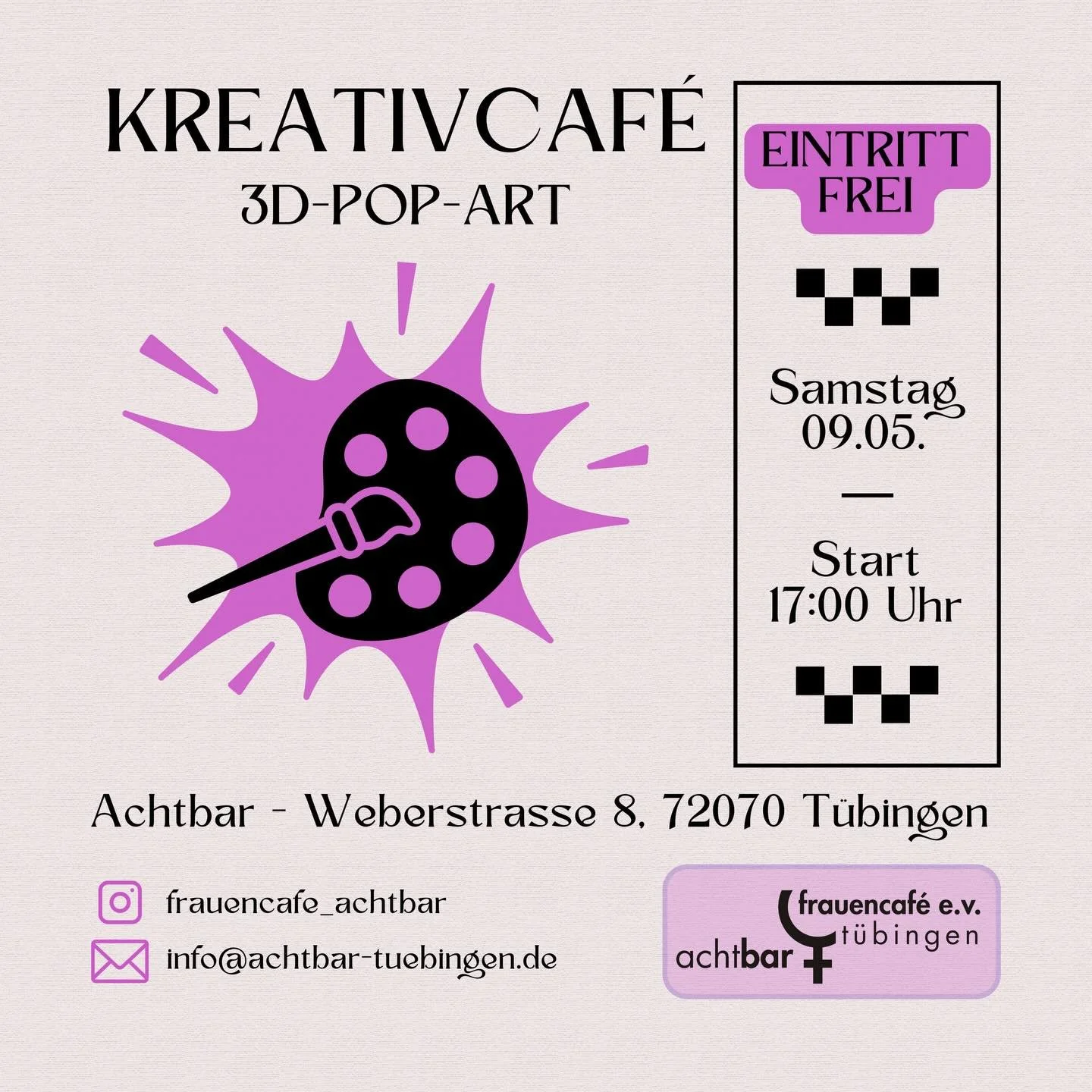 Das Kreativcaf&egrave; geht in die n&auml;chste Runde. Dieses mal m&ouml;chten wir 3d Pop Art Bilder herstellen.

Lasst uns gemeinsam kreativ sein! Ganz im Sinne von Roy Lichtenstein, James Rizzi, Michael Pfannschmidt und Charles Fazzino gestalten wi