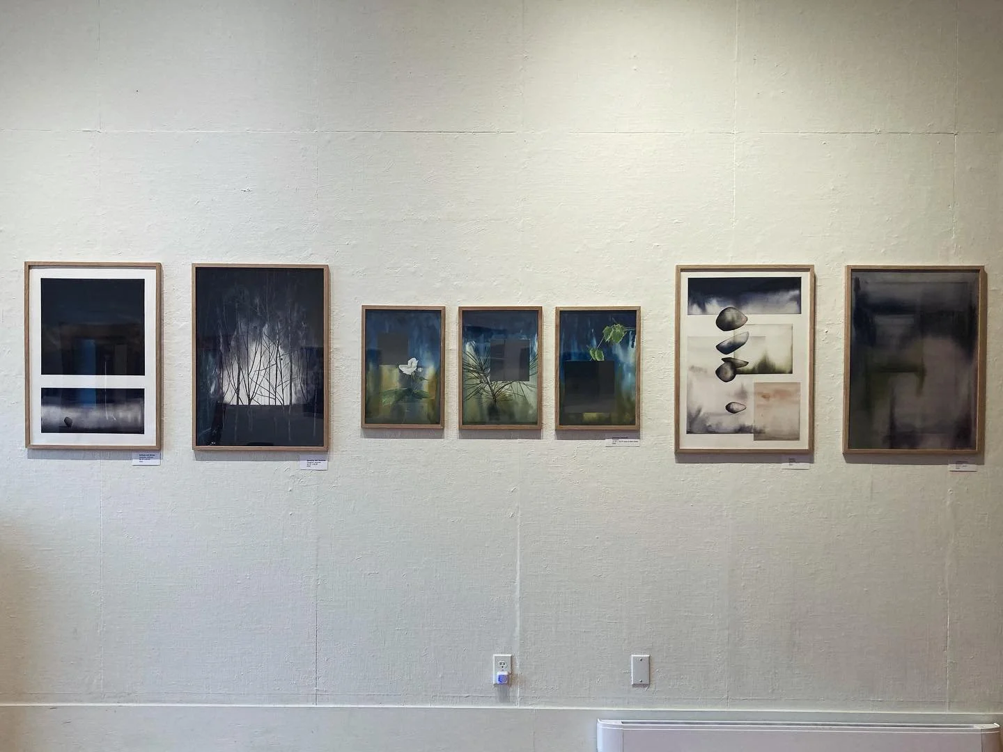 A Shifting Lens hanging and ready for your eyeballs at @the.langham Kaslo, BC! 

I made a website and if you&rsquo;re interested in buying a piece you can do it there. Also, prints are coming soon. Link in bio 

#abstract #thekootenays #watercolor #r