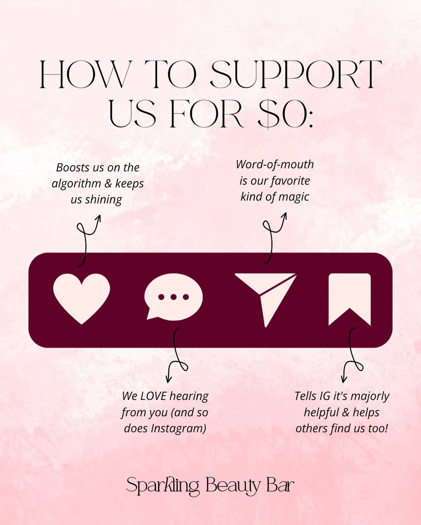 You don&rsquo;t have to book an appointment to show love (but we&rsquo;d love that too 😉)⁠
⁠
If you&rsquo;ve ever learned something from our posts, saved a tip for later, or sent a Reel to your bestie &mdash; thank you. Those small actions go a long