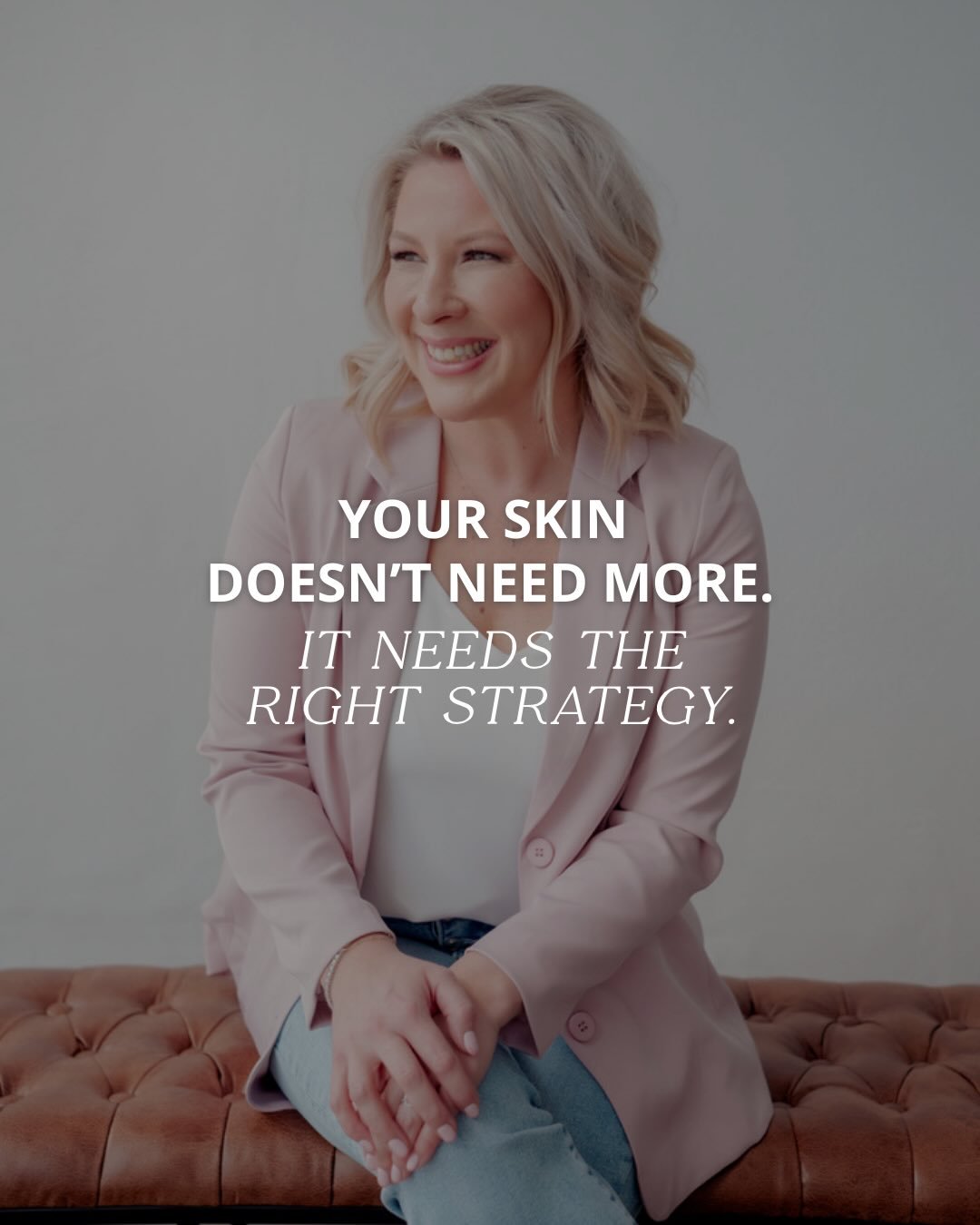 Skin doesn&rsquo;t suddenly &ldquo;age.&rdquo;⁠ It changes.⁠...⁠ Collagen production slows. Volume shifts. Pigment and redness become more visible. Texture changes. Hydration needs more intention.⁠
⁠
That doesn&rsquo;t mean you need everything. It me