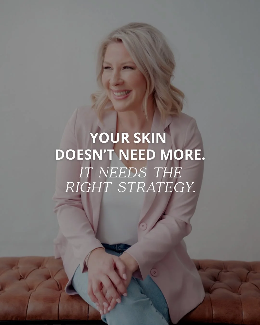Skin doesn&rsquo;t suddenly &ldquo;age.&rdquo;⁠ It changes.⁠...⁠ Collagen production slows. Volume shifts. Pigment and redness become more visible. Texture changes. Hydration needs more intention.⁠
⁠
That doesn&rsquo;t mean you need everything. It me